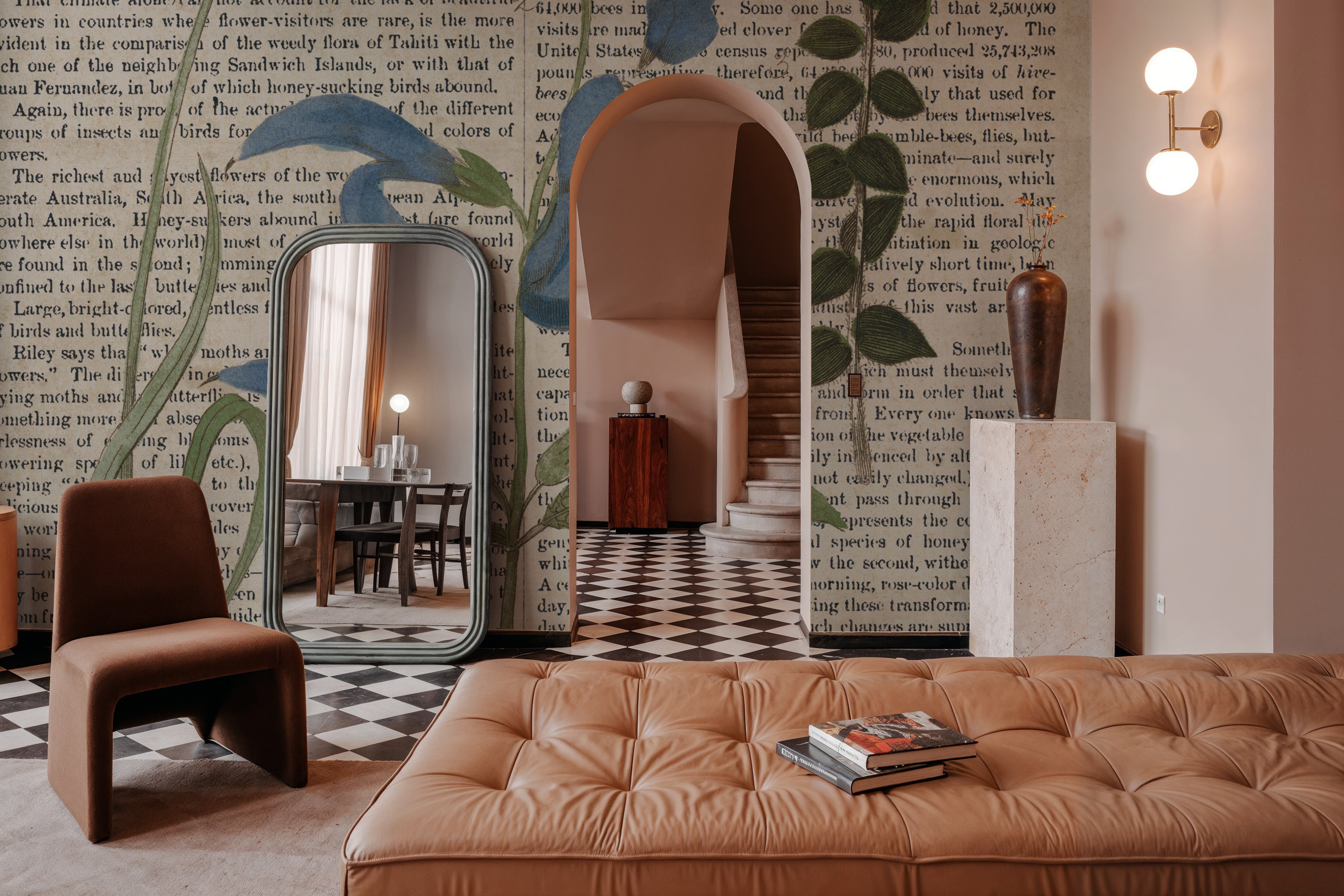 Salvia Florals on Newsprint II