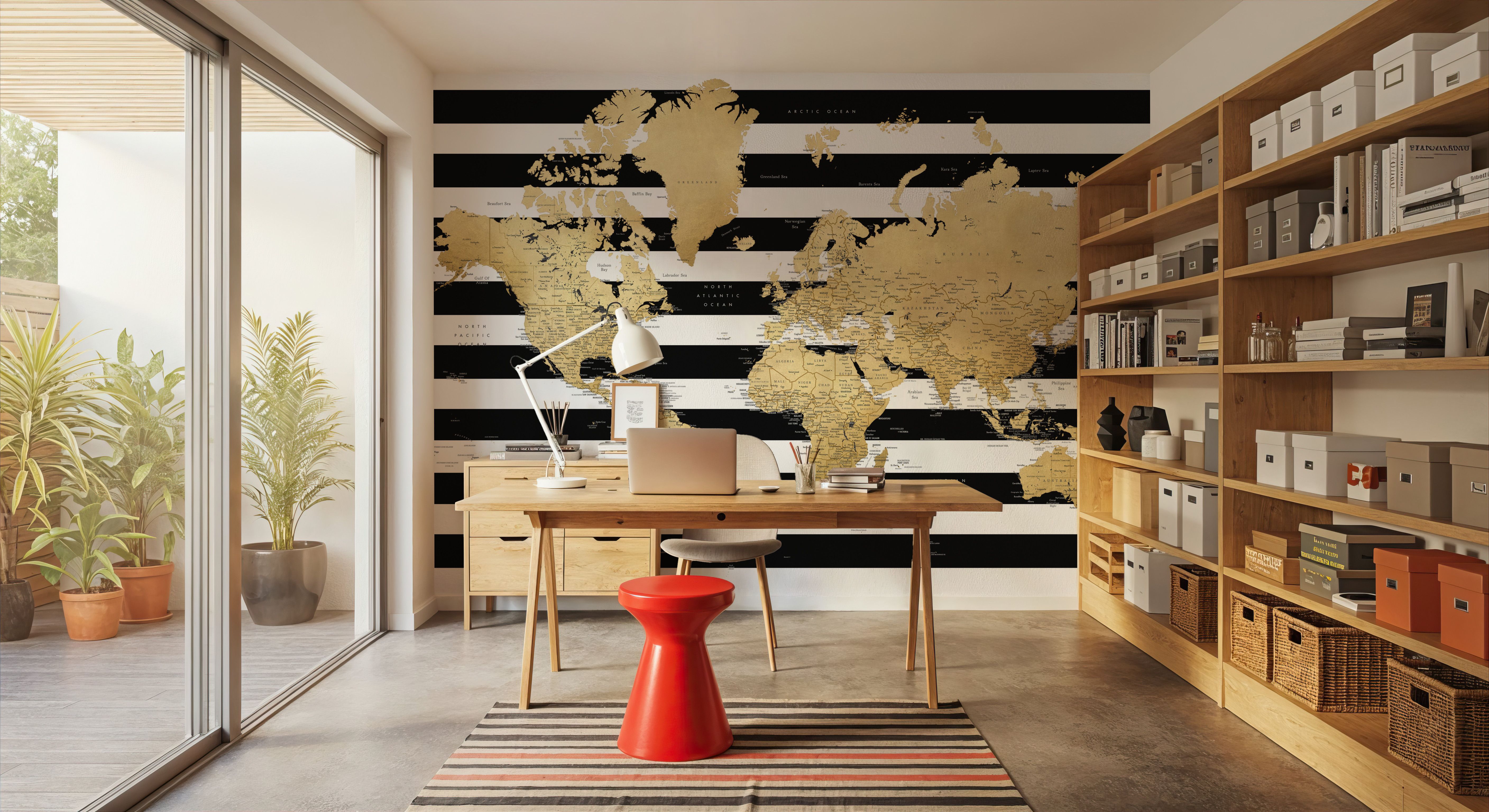 World Map Cities - Harper
