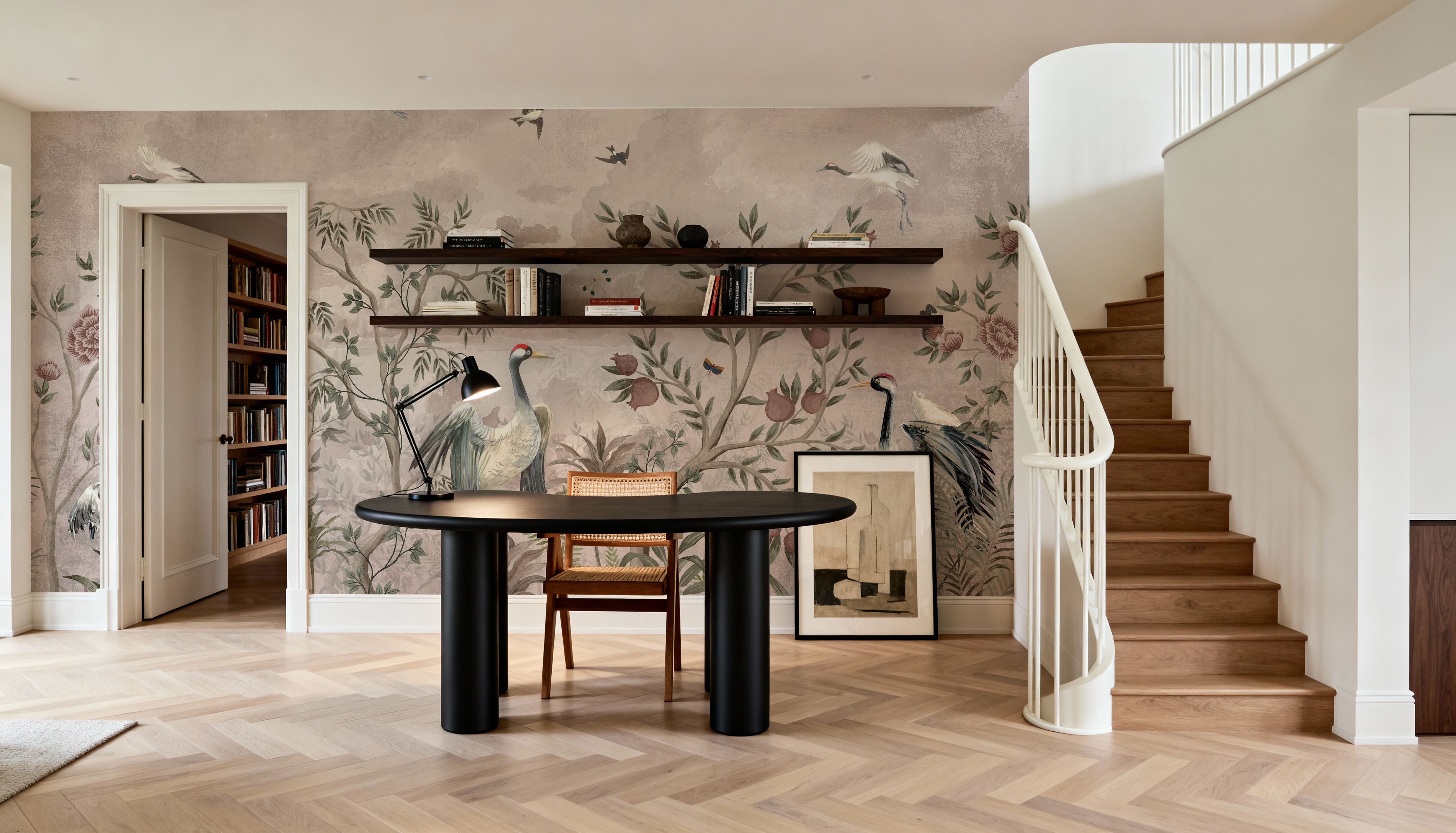 Crane Dance, Papier peint