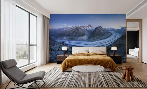 Aletsch Glacier Moon