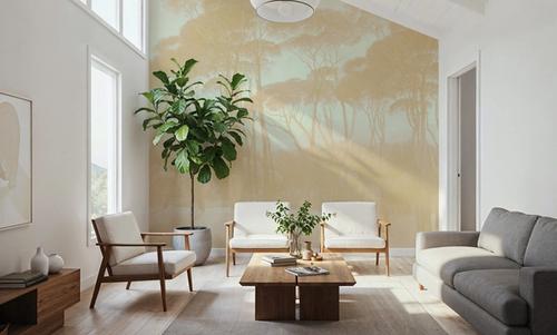 Mediterranean Pine Landscape, Apricot