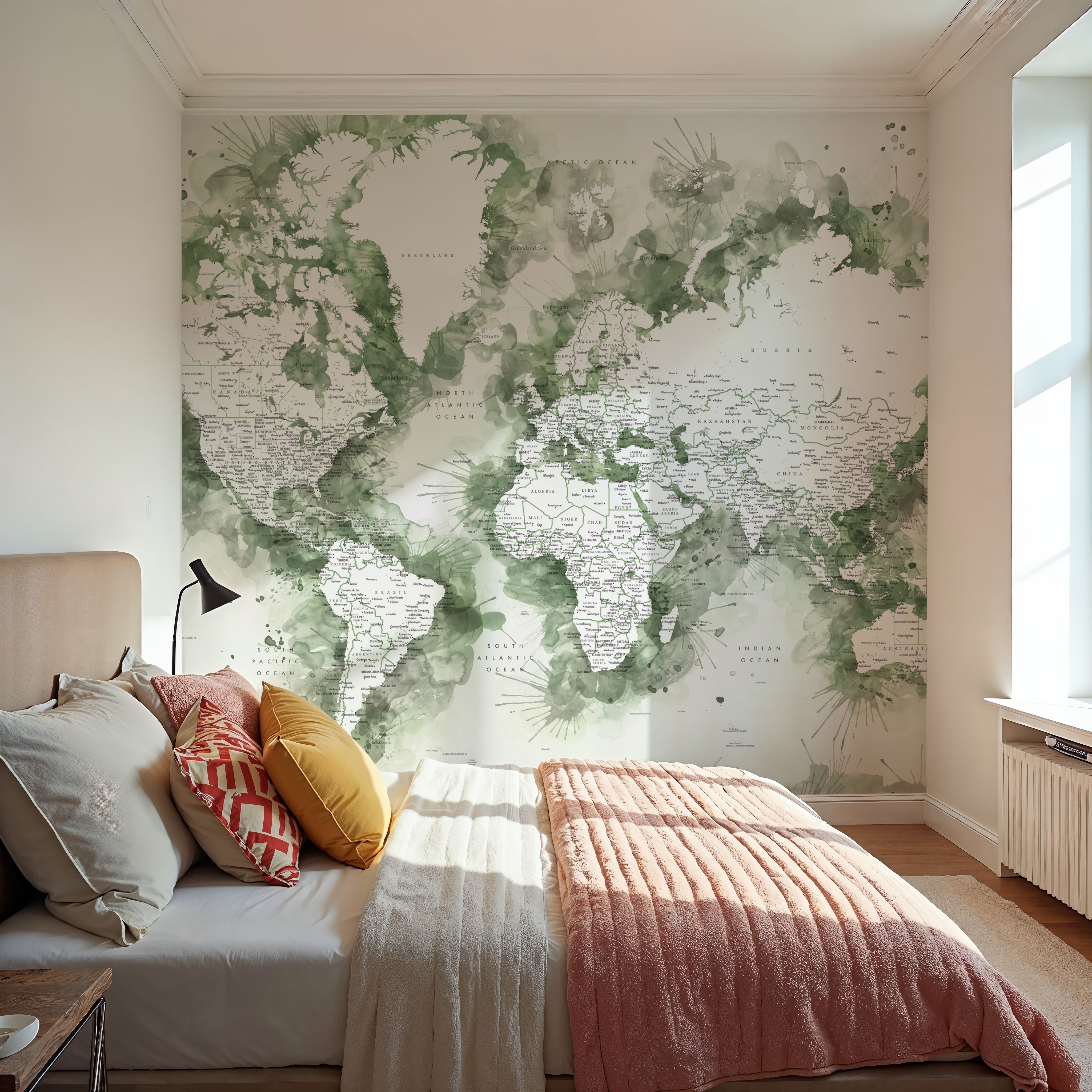 World Map Cities - Shawna