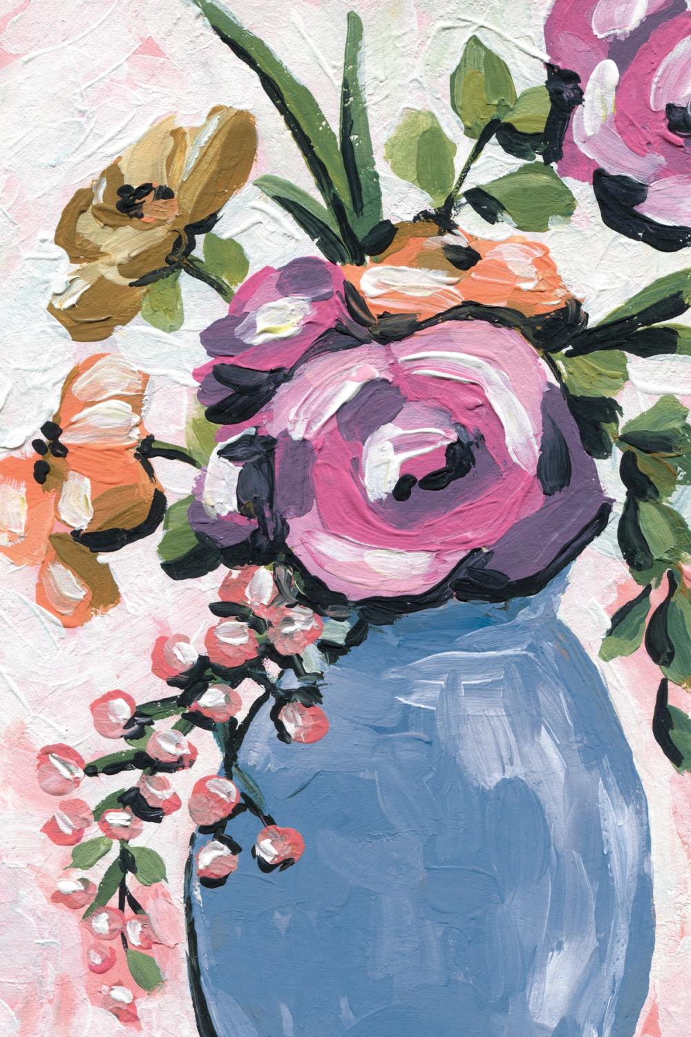 Painterly Florals in Vase II