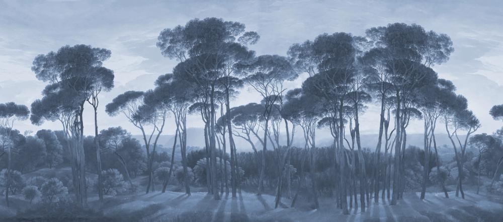 Mediterranean Pine Landscape, Blues