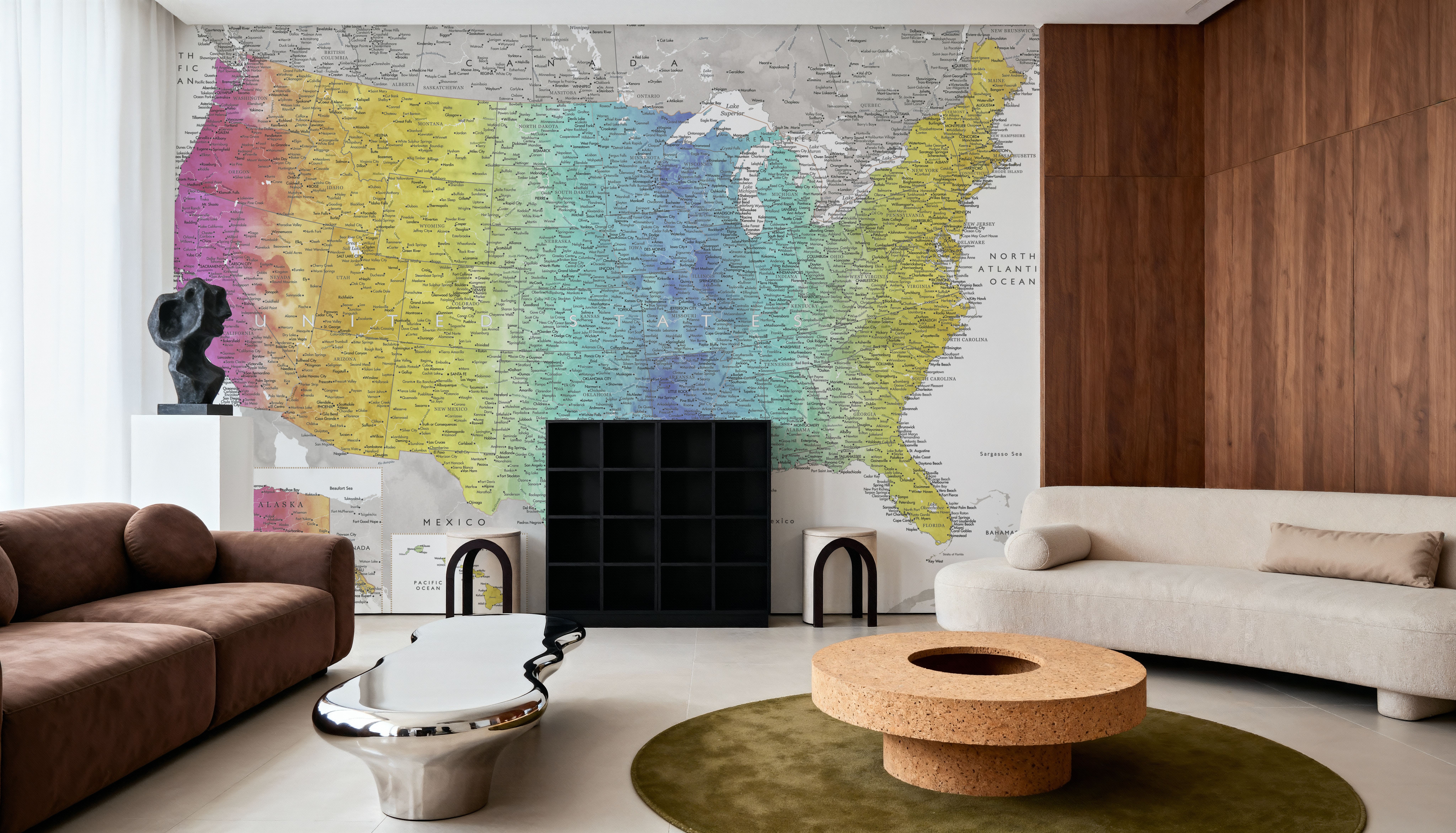 US Map Detailed - Jude