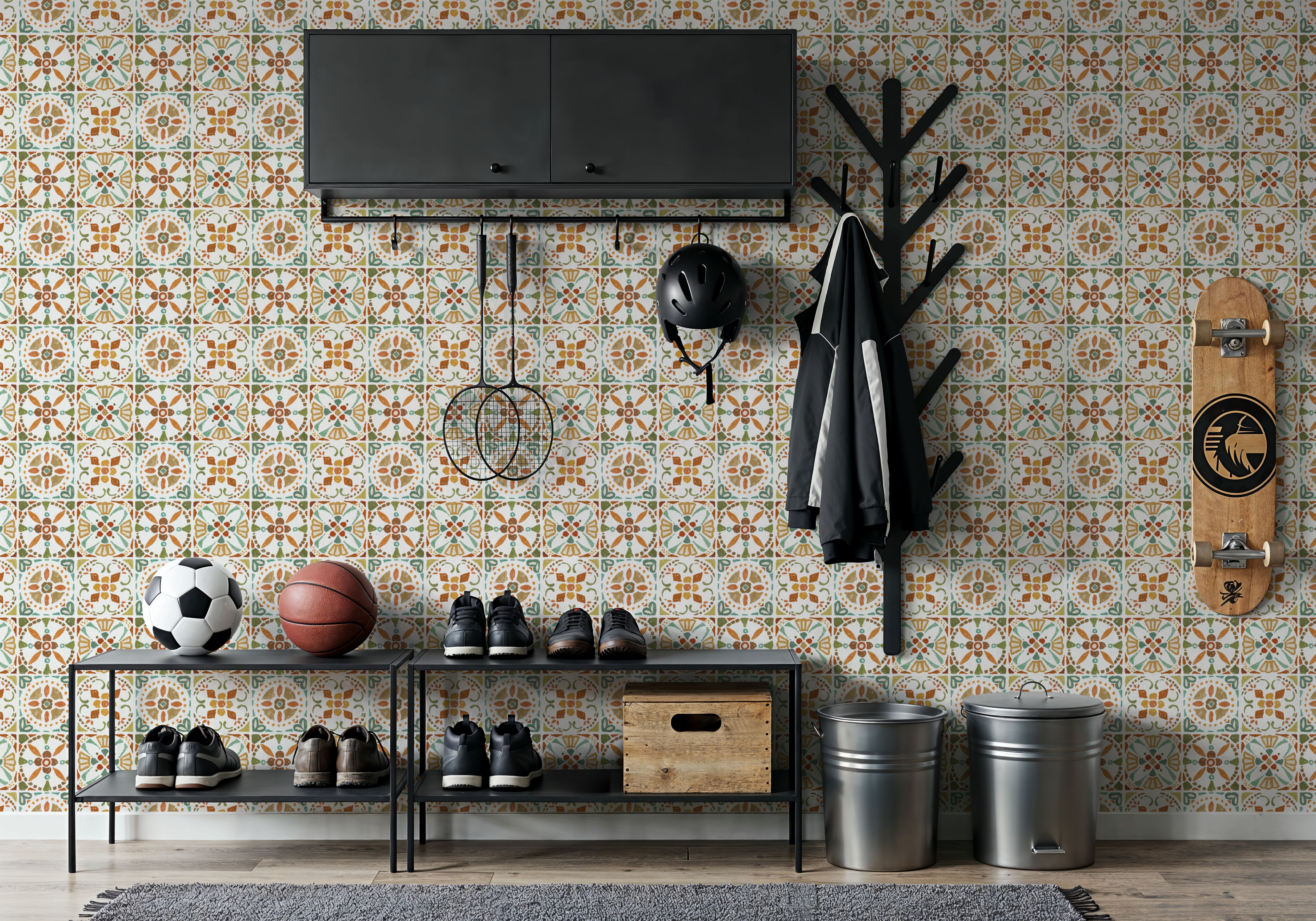 Autumn Tiles White