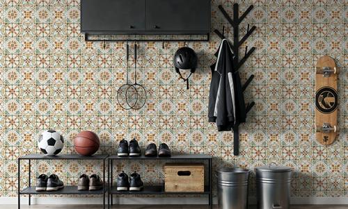 Autumn Tiles White