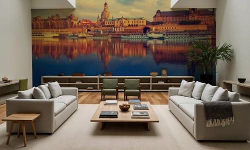 Dresden Reflecion in Elbe River