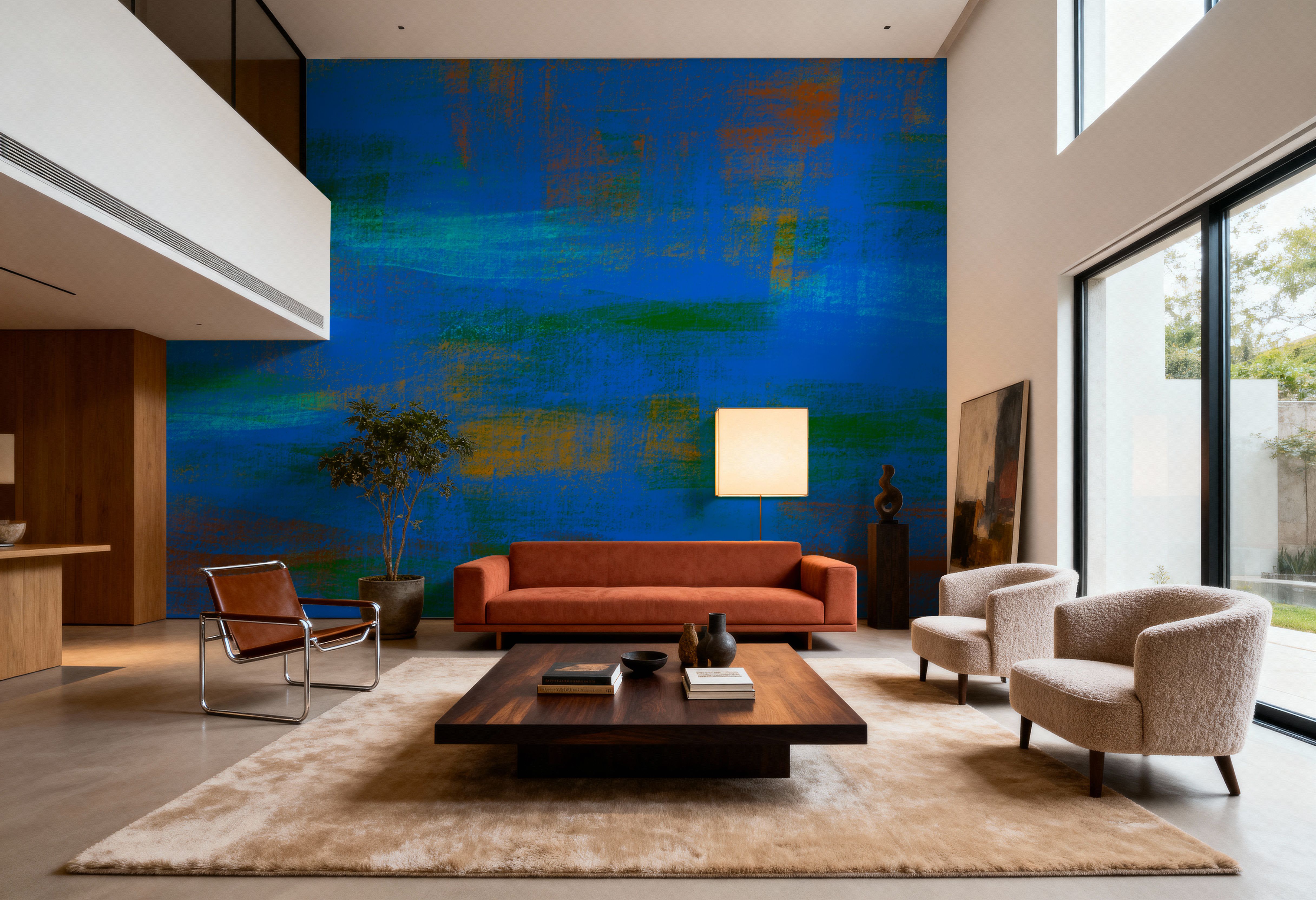 Close Up Blue, Brush Strokes