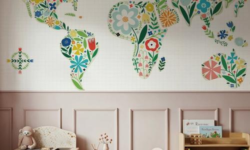 Floral World White
