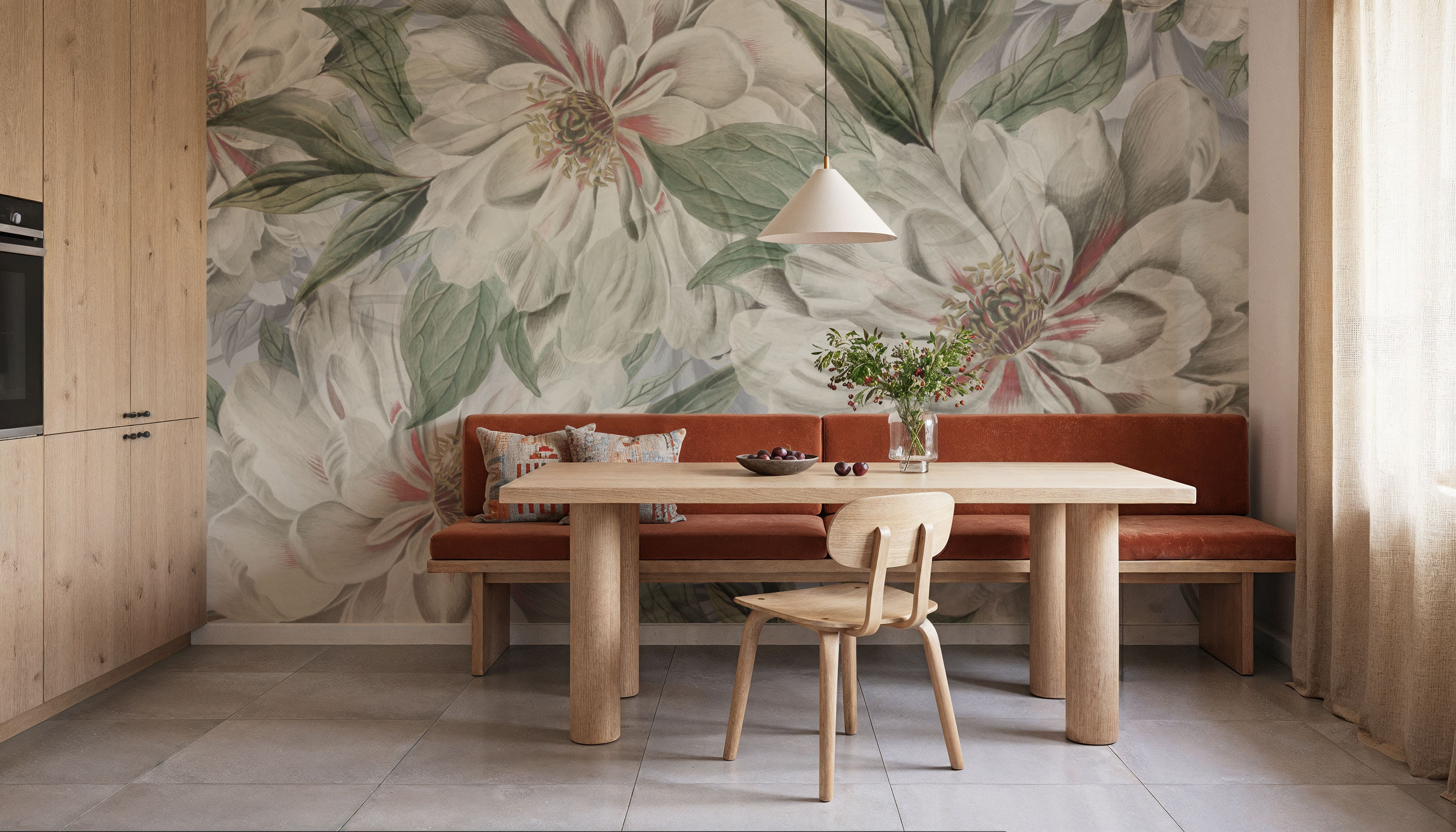 Peony Study - Pearl and Green