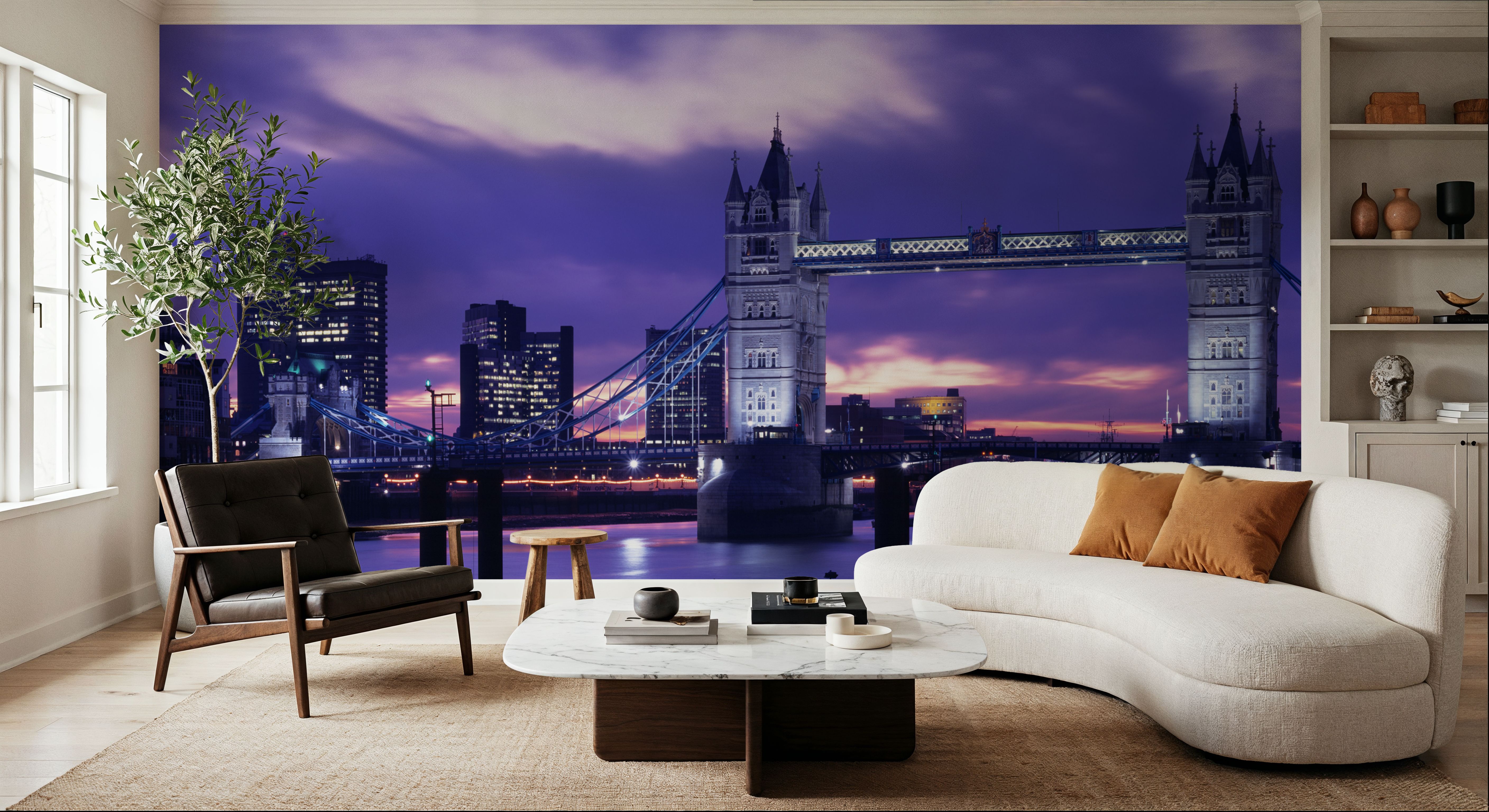 Purple Tower Bridge Twilight