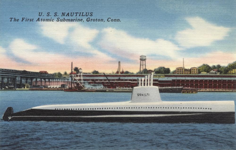 Greetings from USS Nautilus - Screenprint Postcard