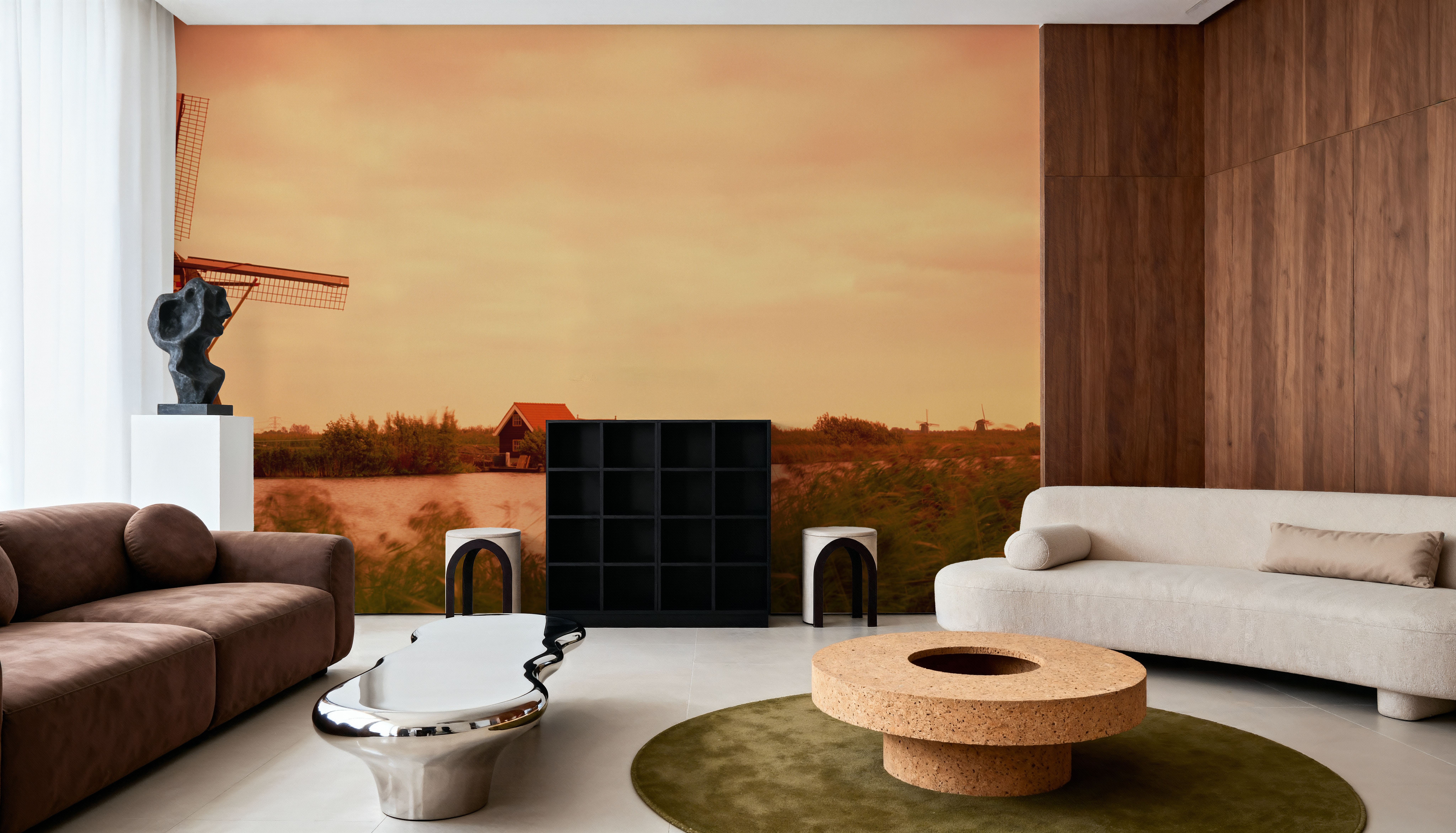 Dutch Sunset Windmills