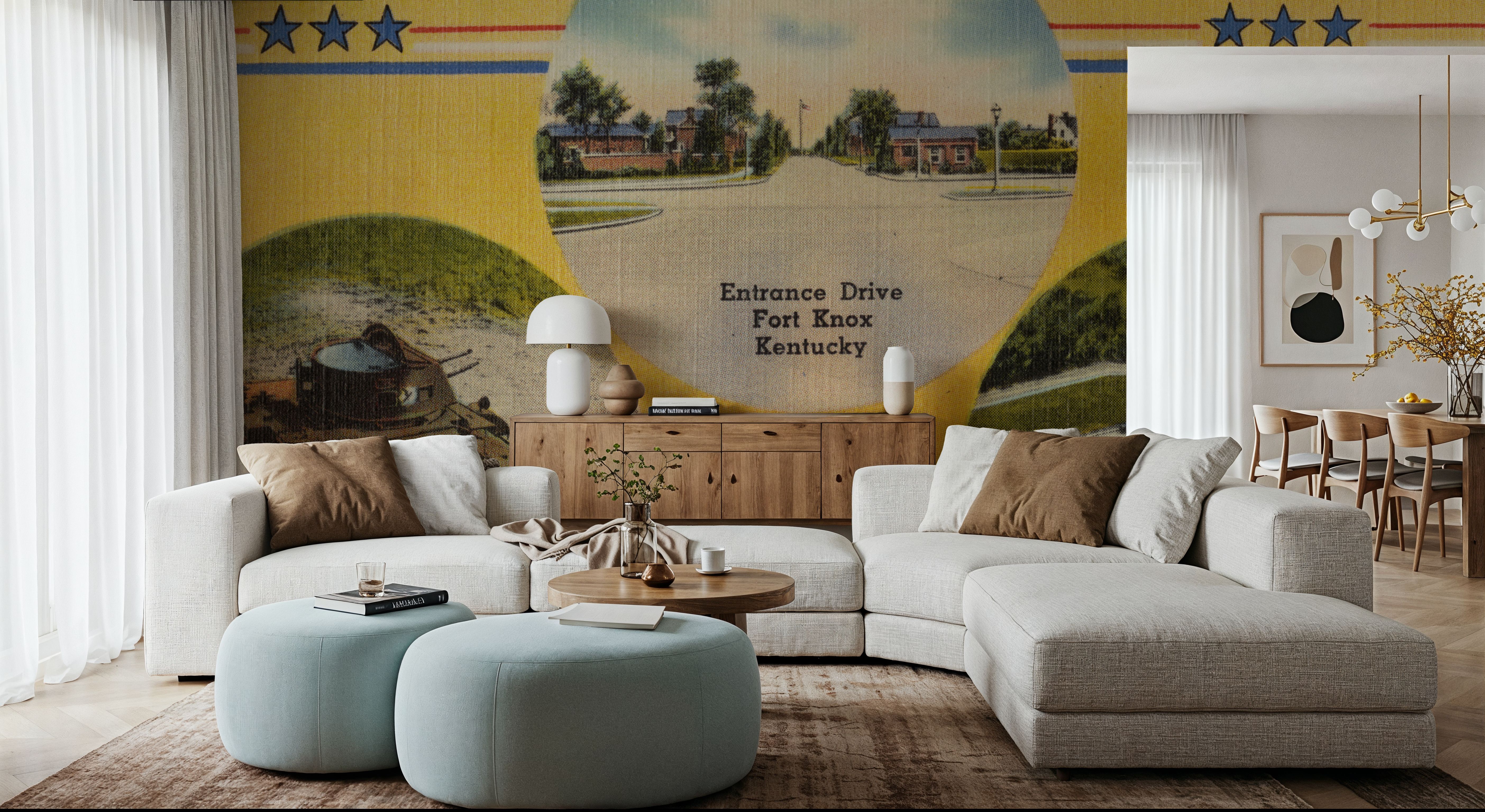 Greetings from Fort Knox - Screenprint Postcard
