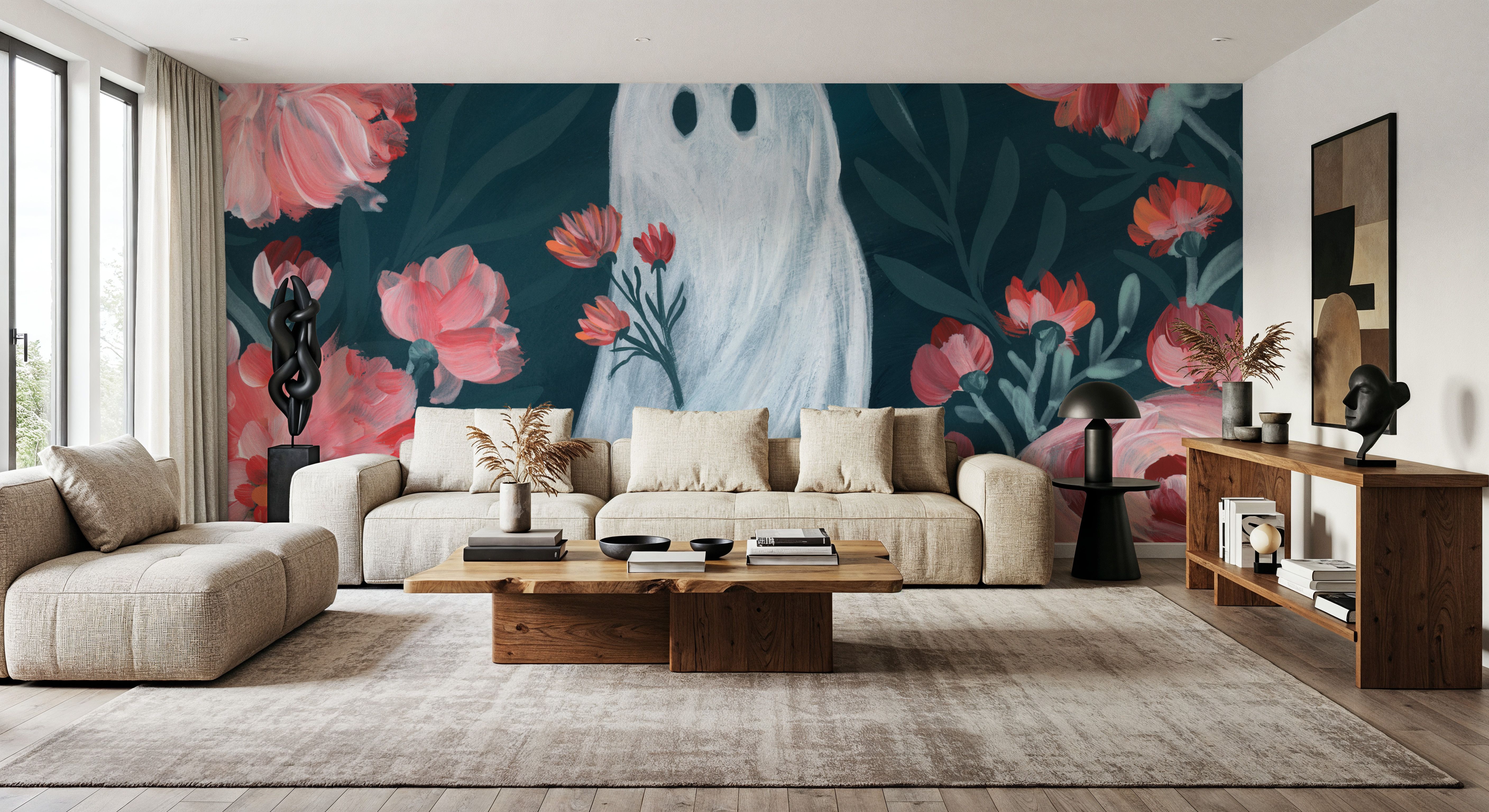 Ghost Among the Flowers, Wallpaper