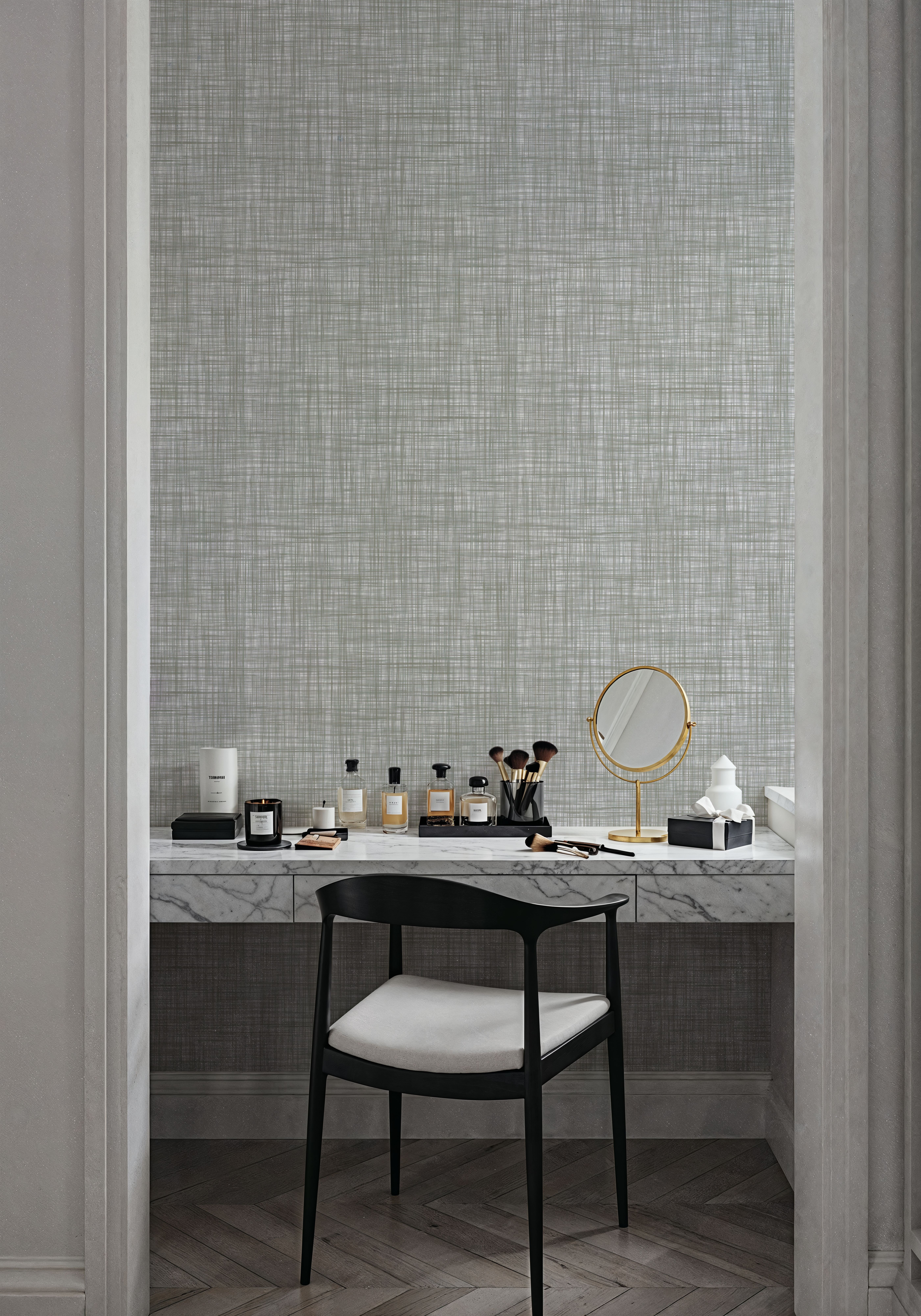 Mottled Linen Effect, Artichoke, Wallpaper