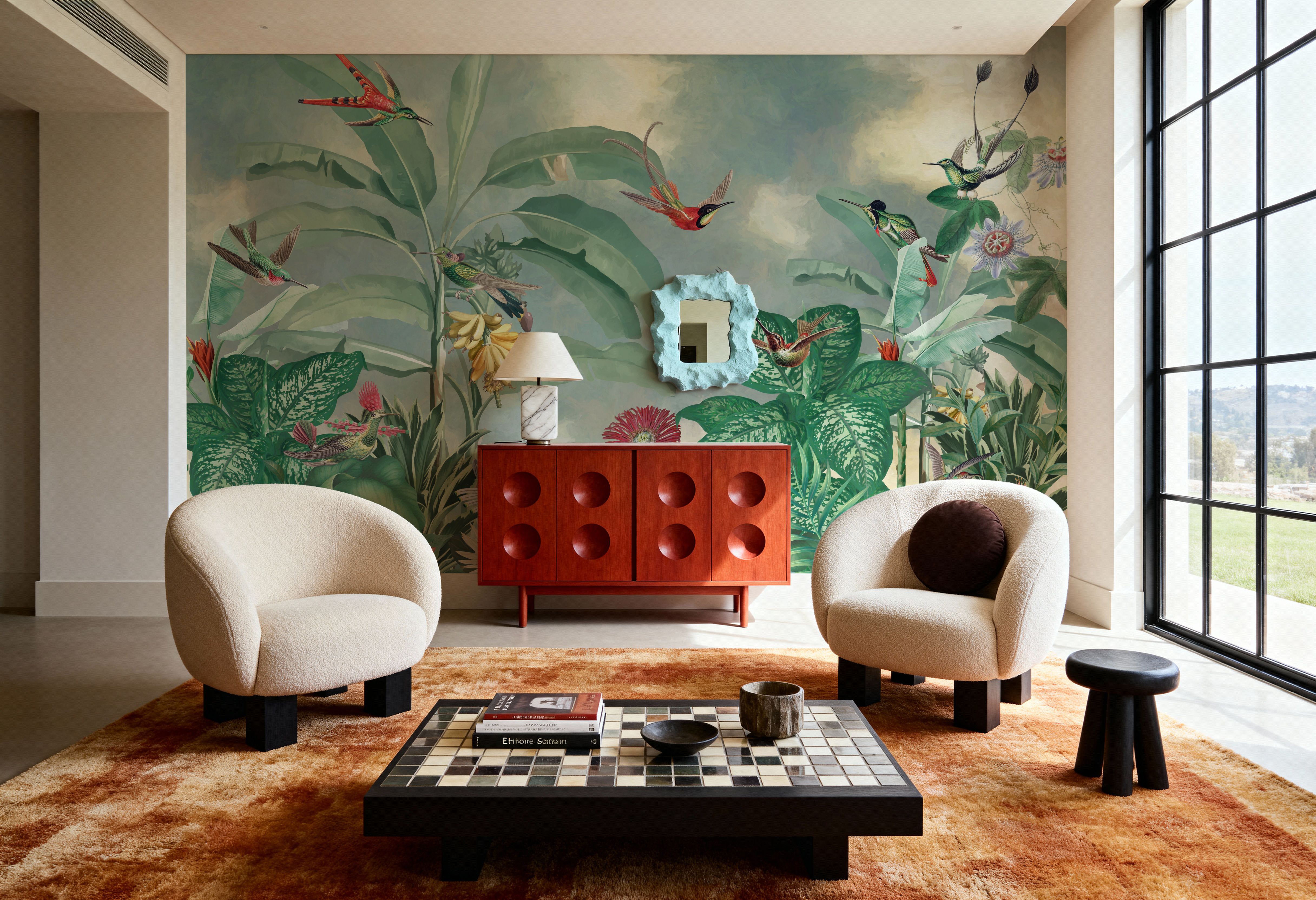 Birds of Paradise Green