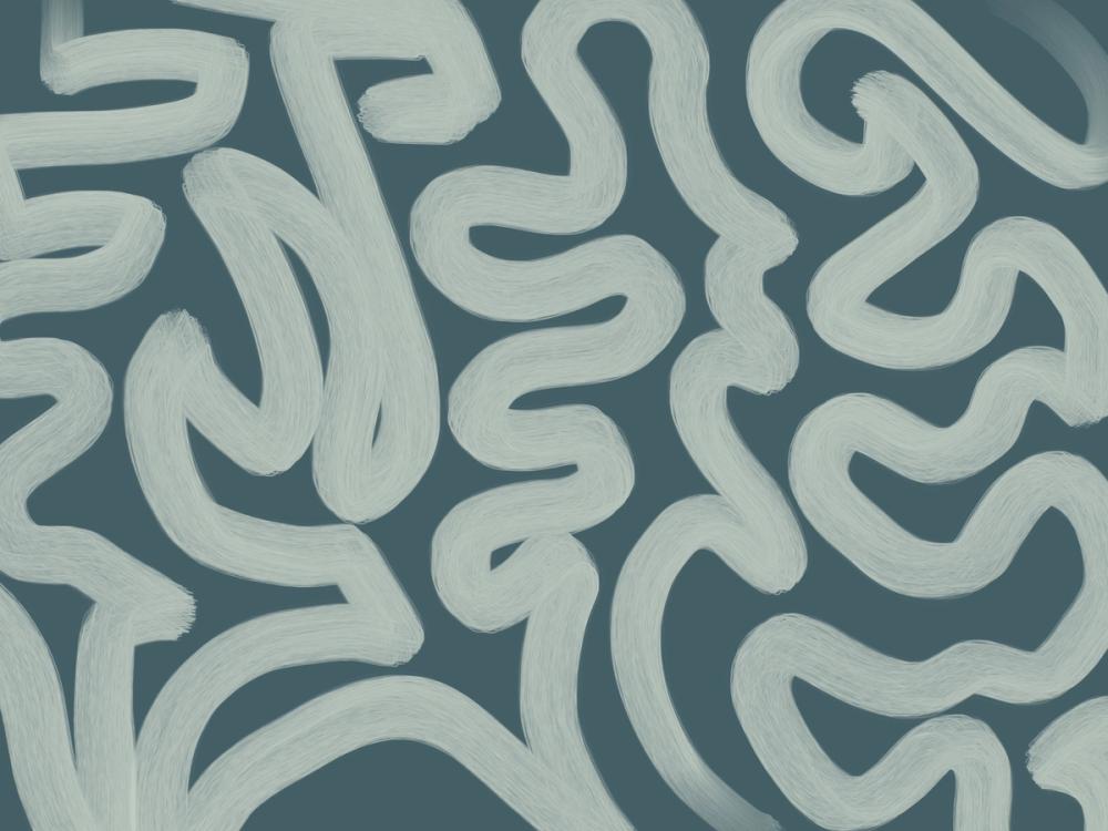 Modern Abstract, Teal