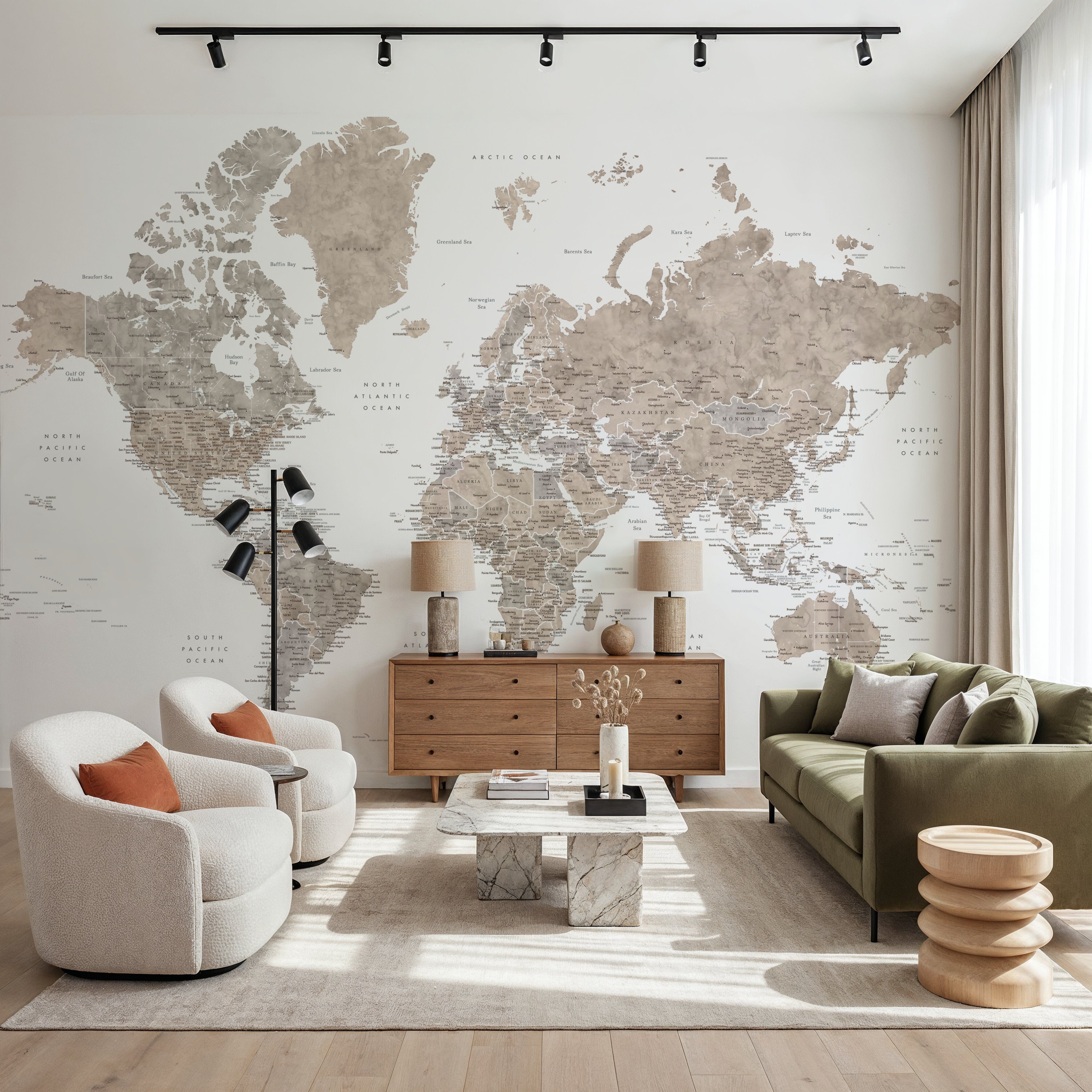 World Map Cities - Abey