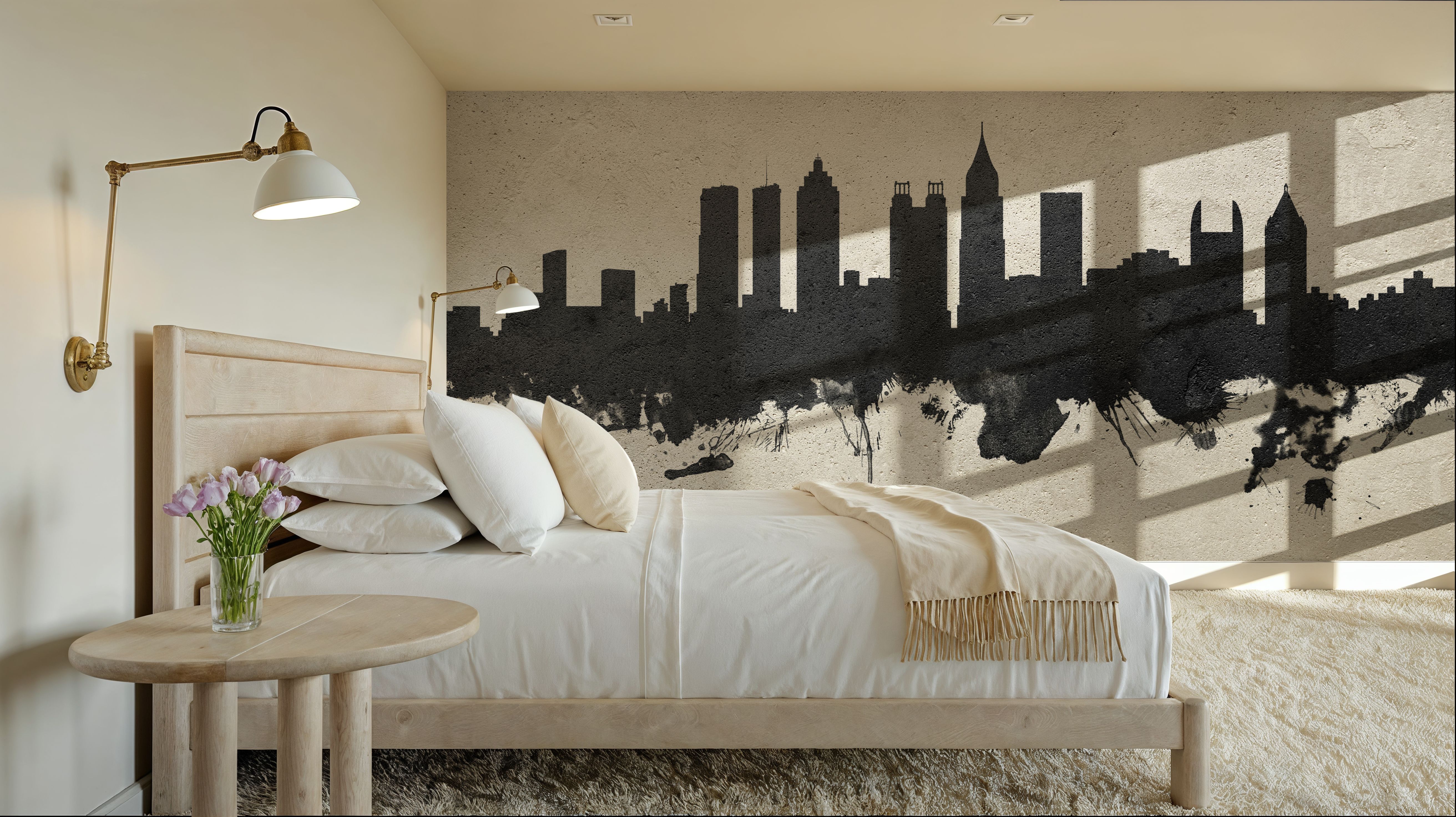 Atlanta Georgia Skyline Concrete, Wallpaper