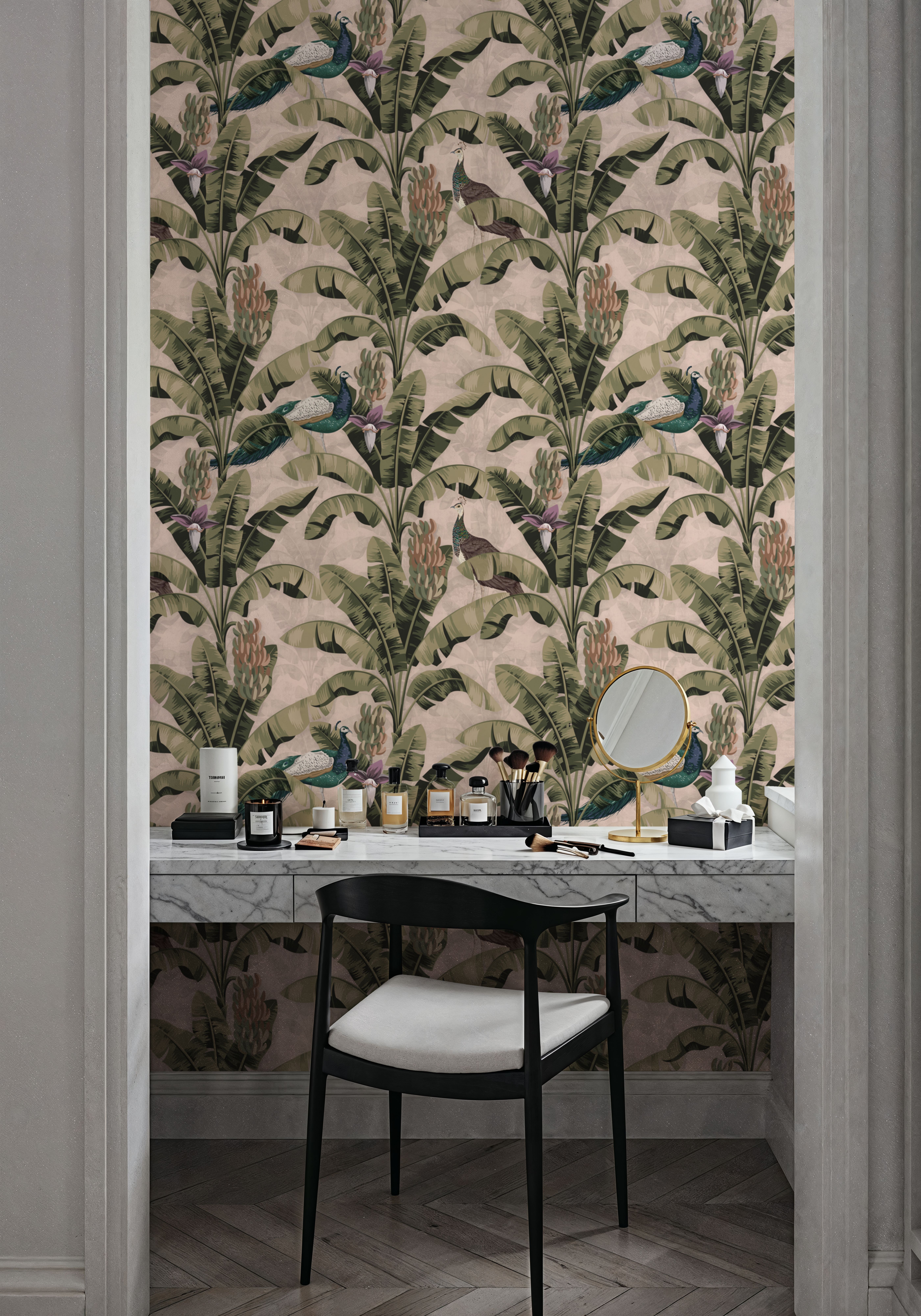 Banana Plant Pink, Wallpaper