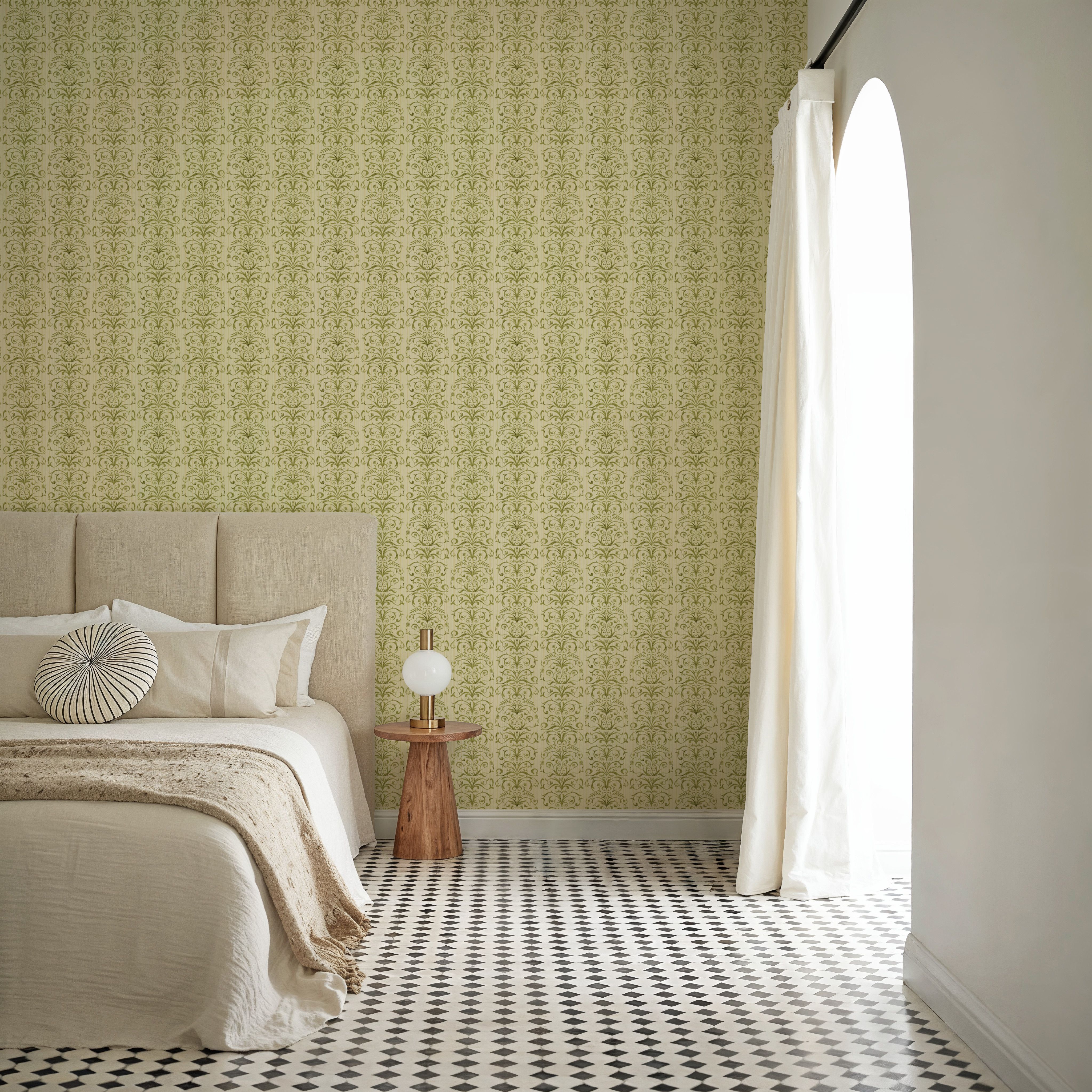 Ornate Stripes, Olive