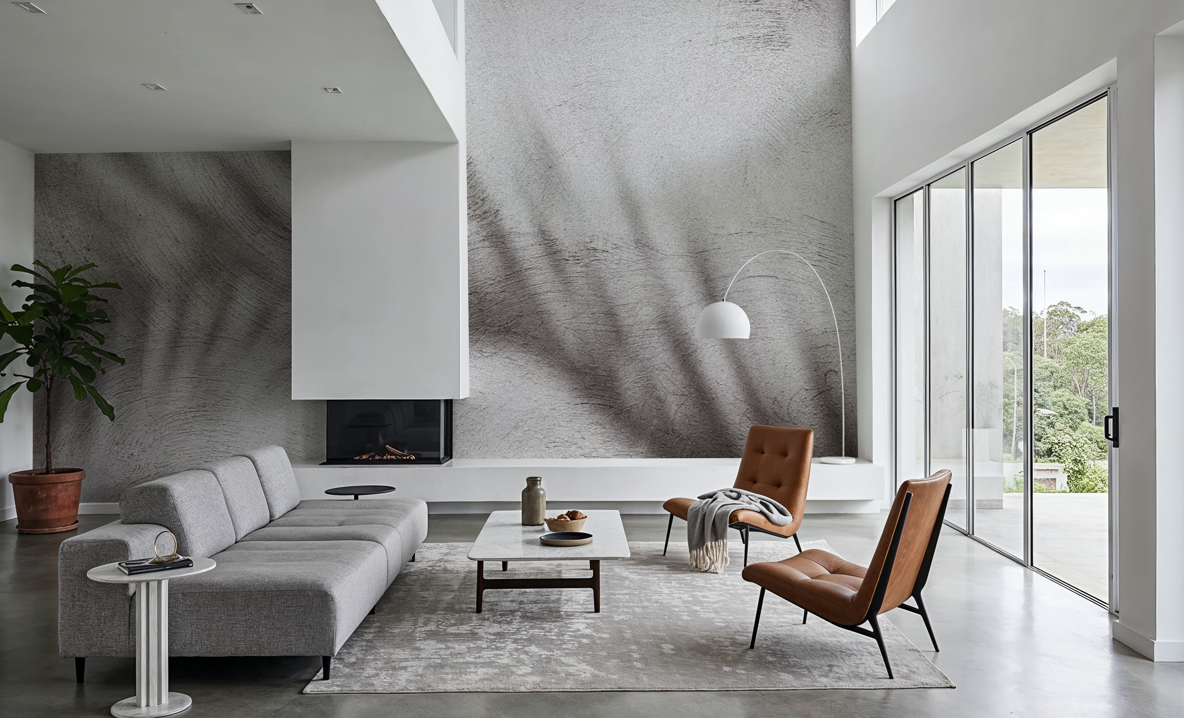 Palm Shadow Afternoon II