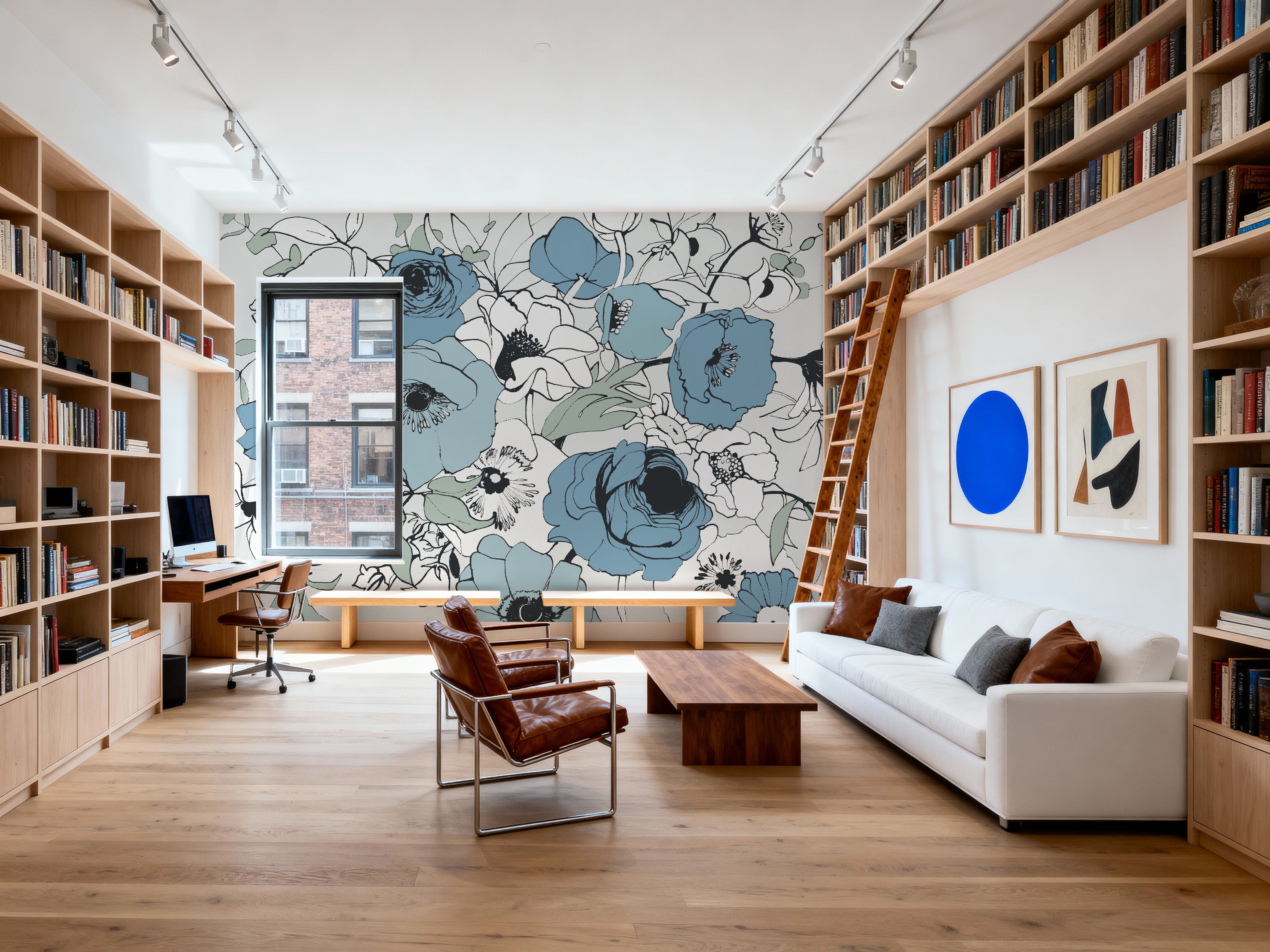 Watercolor Black Lined Poppies Mix