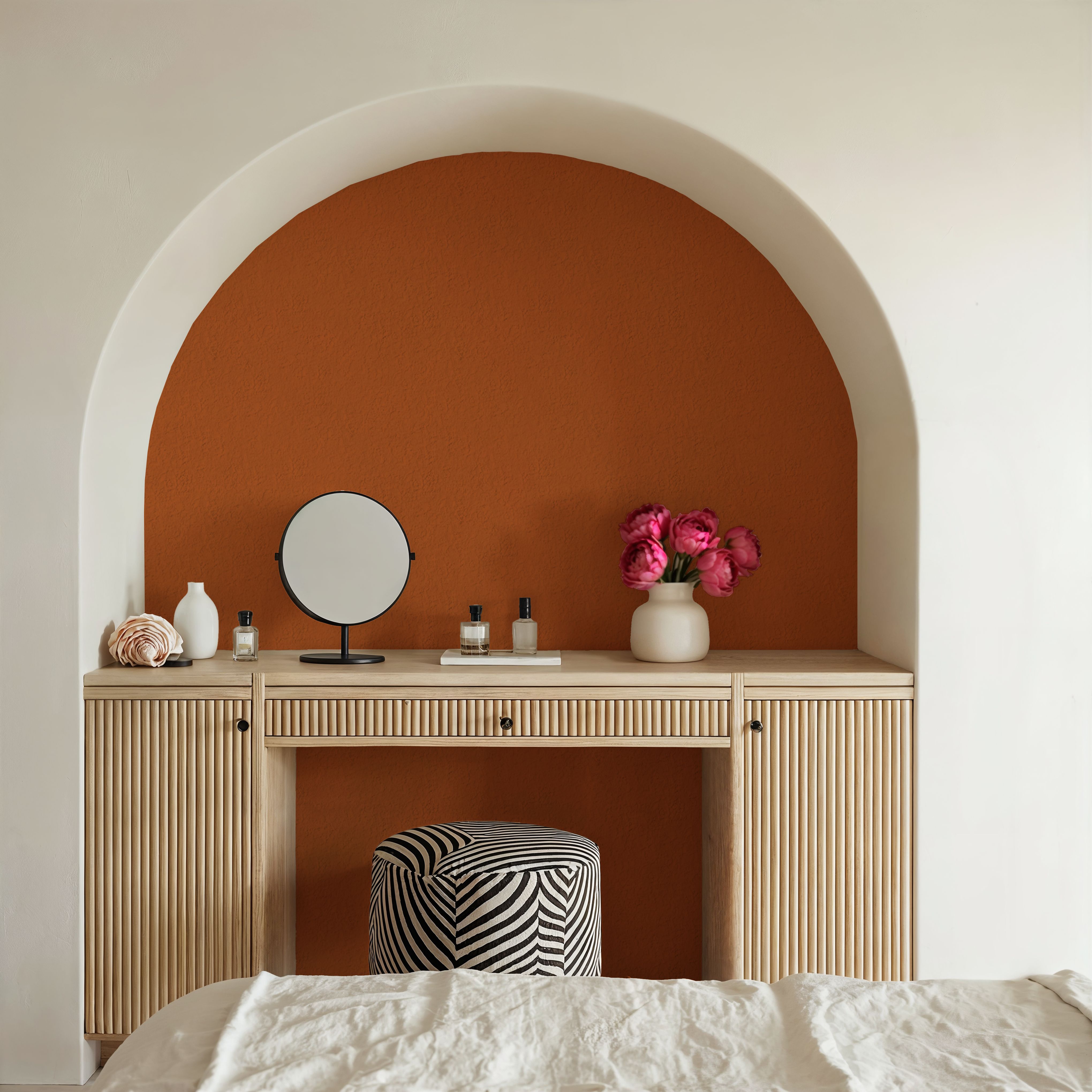 Faux Sand Stucco Finish, Pumpkin