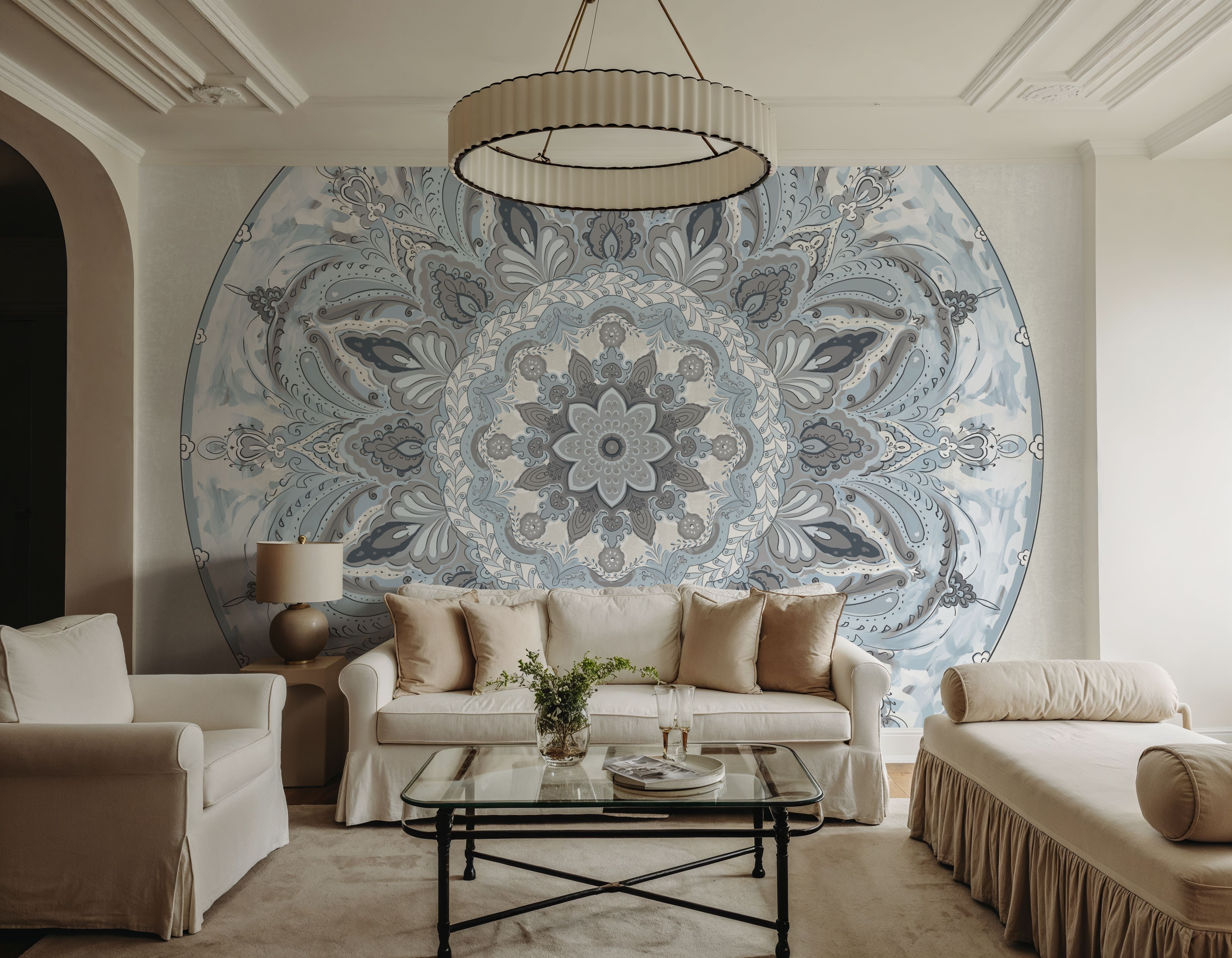 Goa Mandala I Dusty Blue