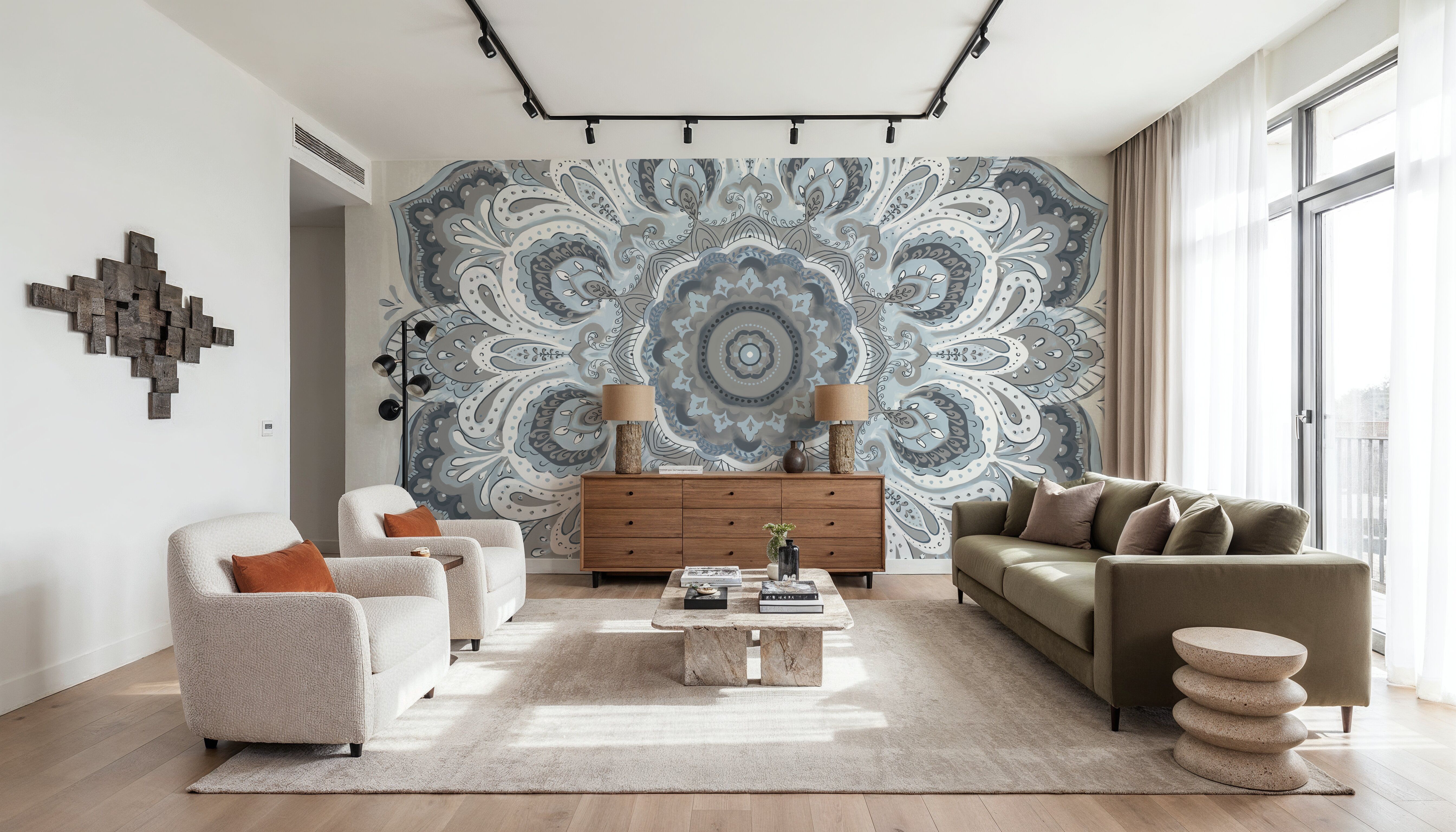 Goa Mandala II Dusty Blue