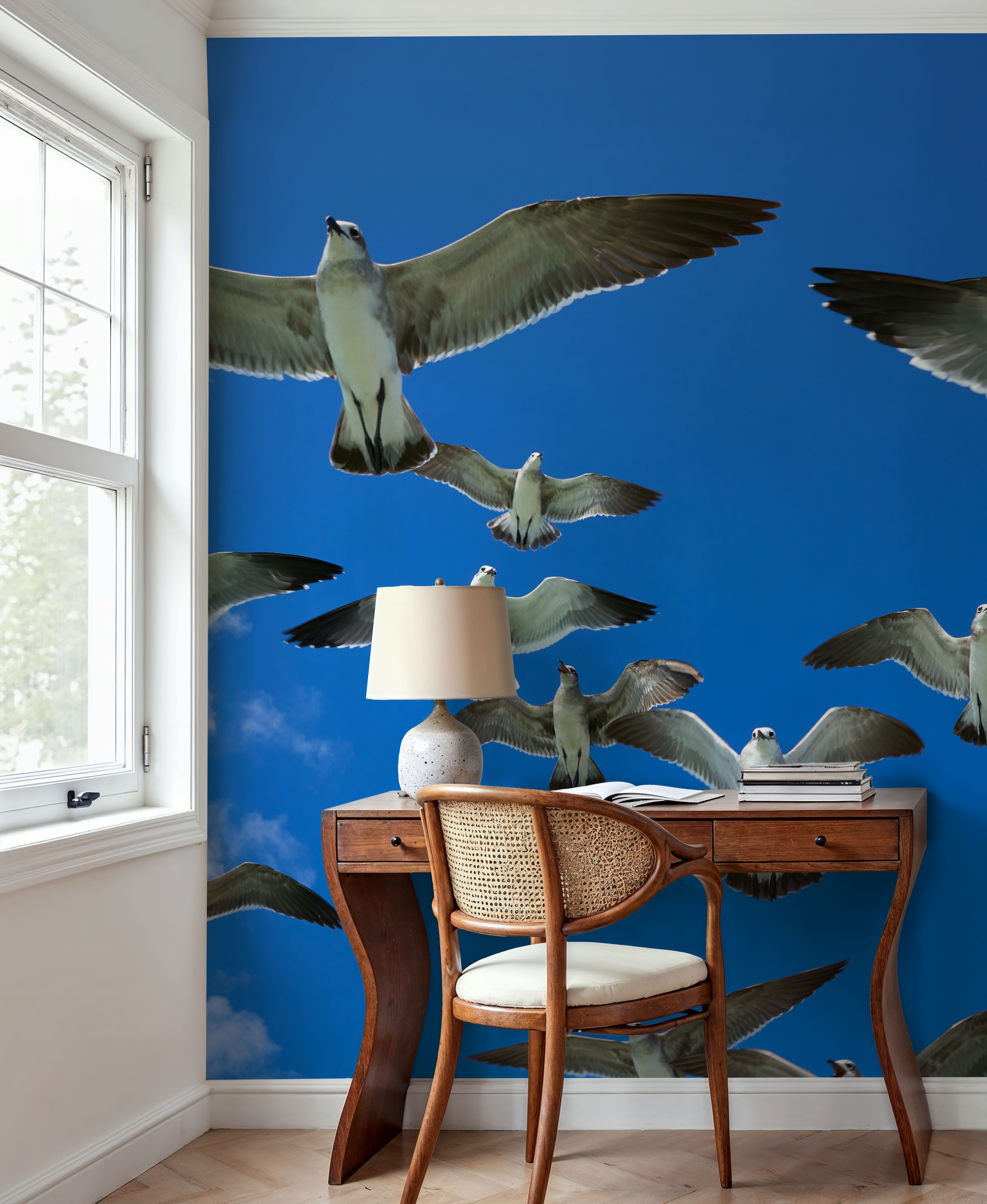 Soaring Seagulls