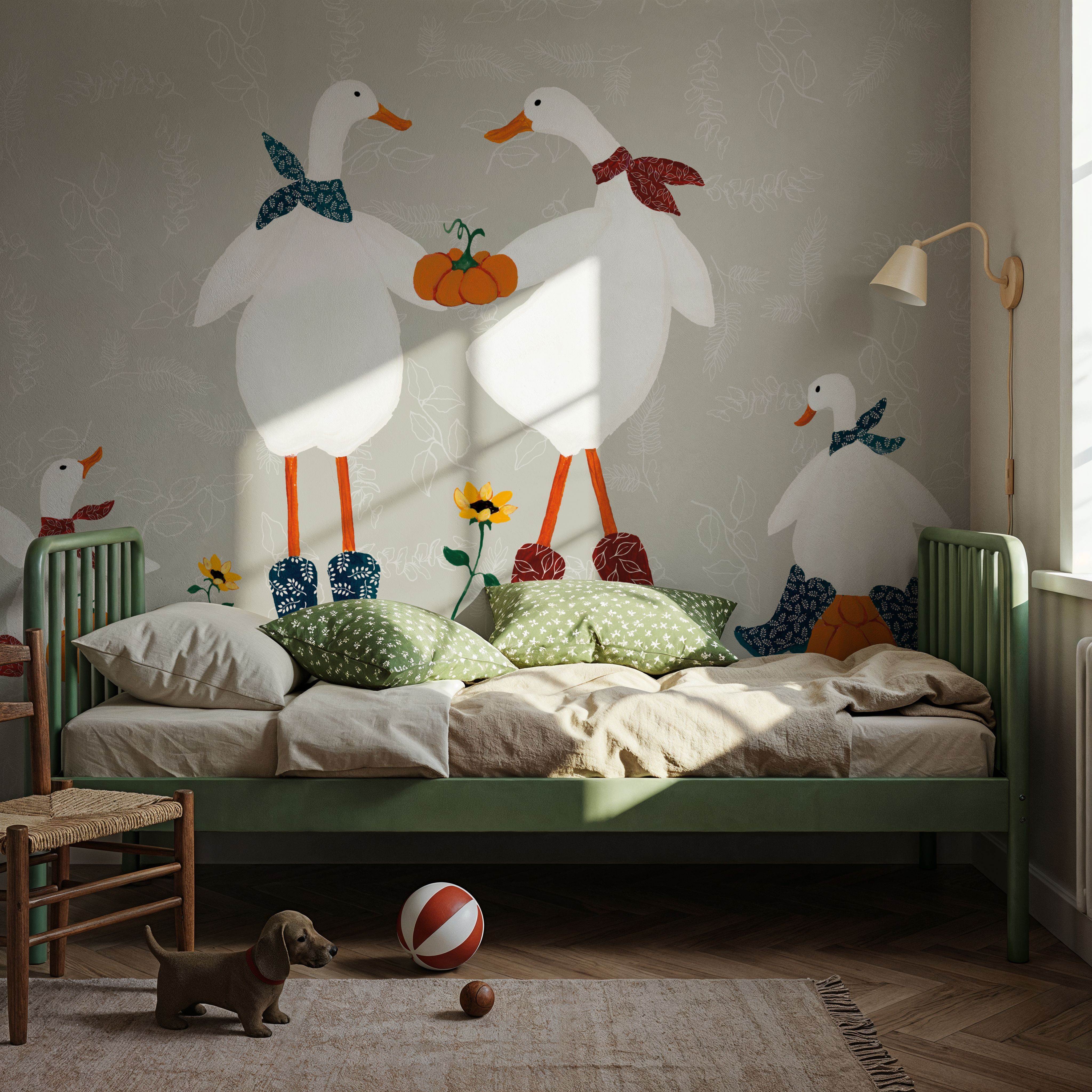 Ducks in the Pumpkin Patch VI