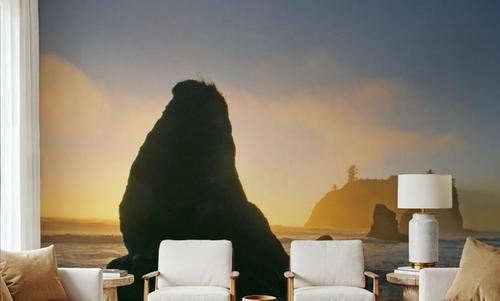 Sea Stacks In Pacific Ocean