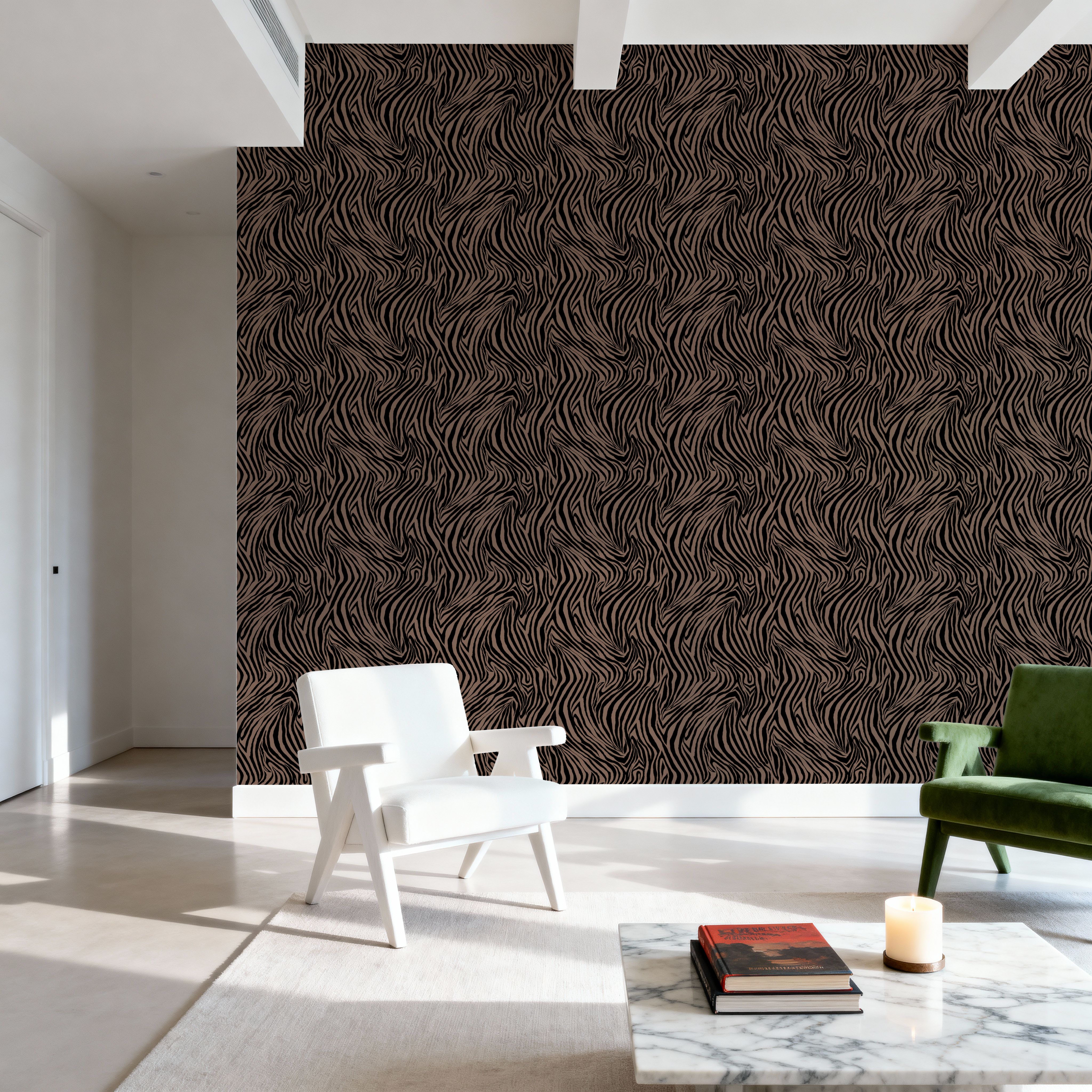 A Stripe of Zebra, Mauve