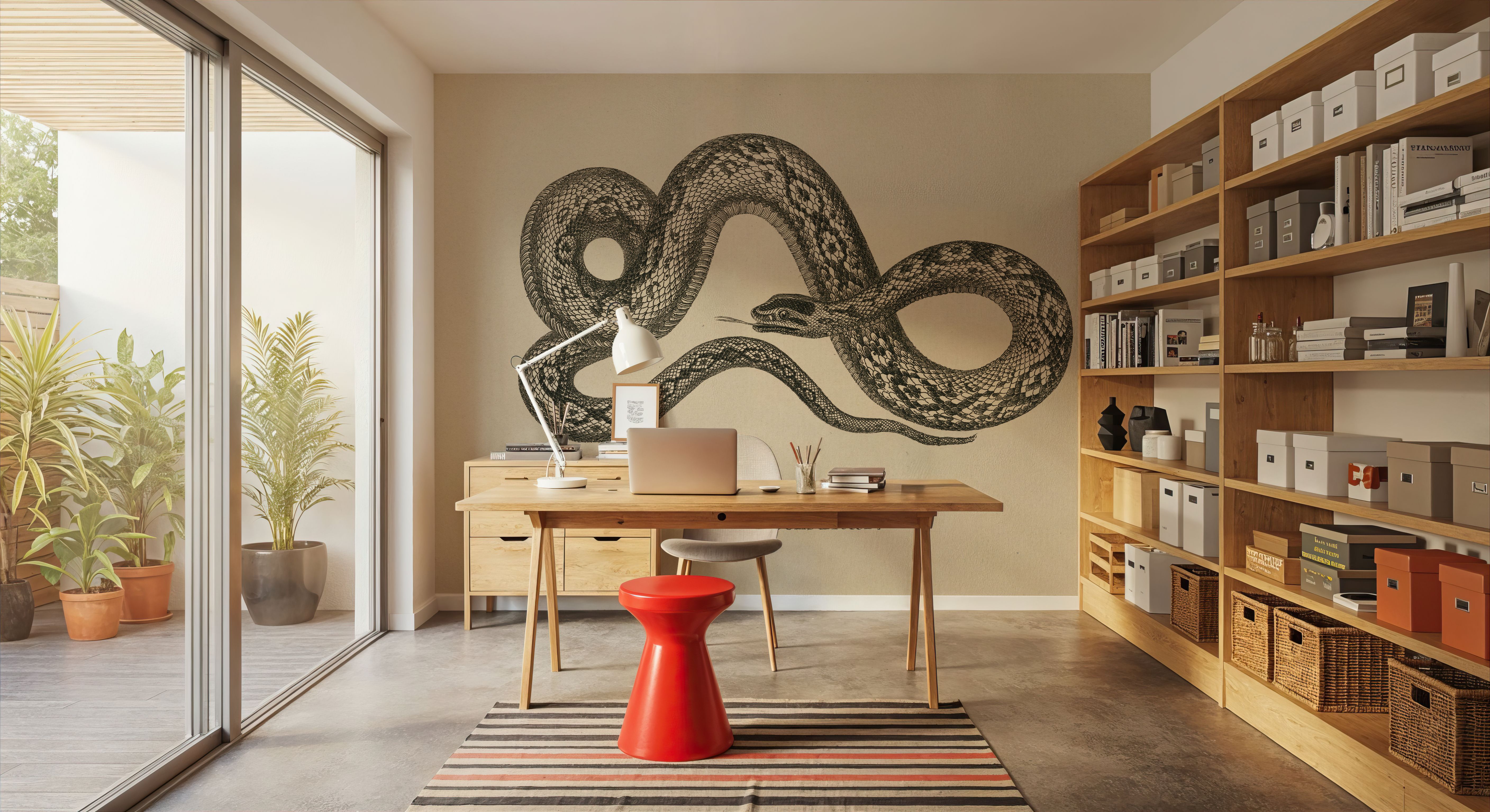 Vintage Boa Constrictor, Papel pintado