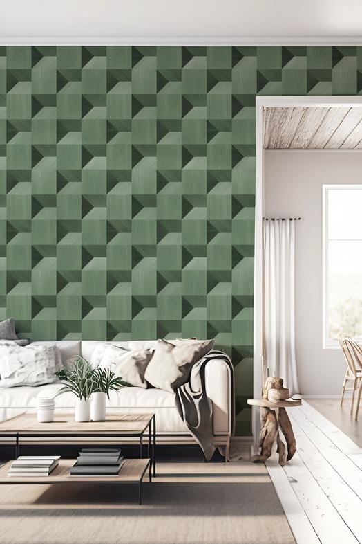 Illusion Box Marquetry, Green