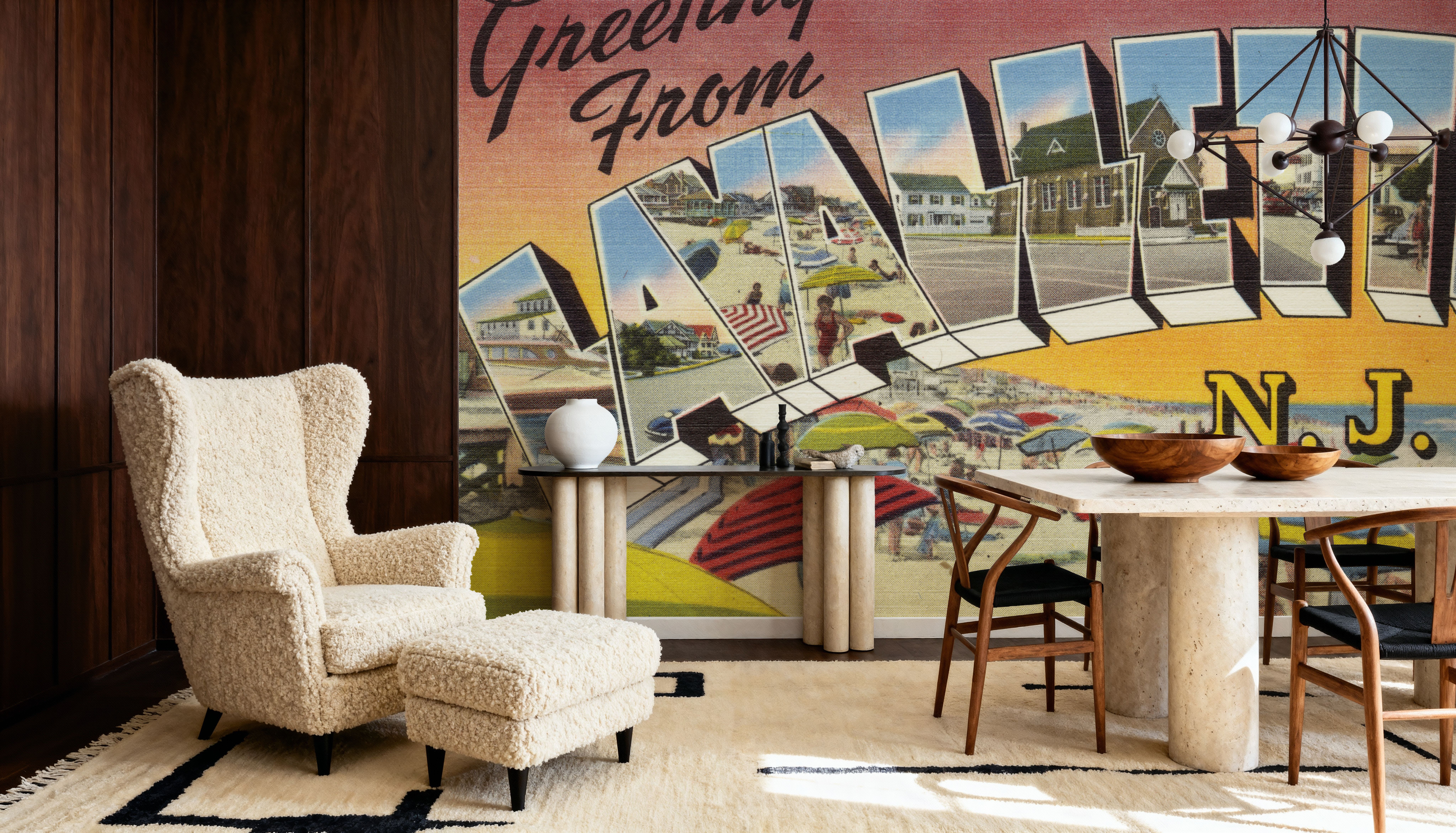 Greetings from Lavallette - Screenprint Postcard