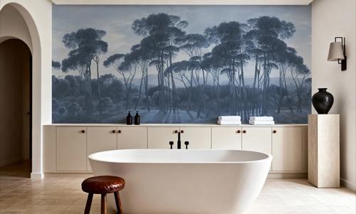 Mediterranean Pine Landscape, Blues