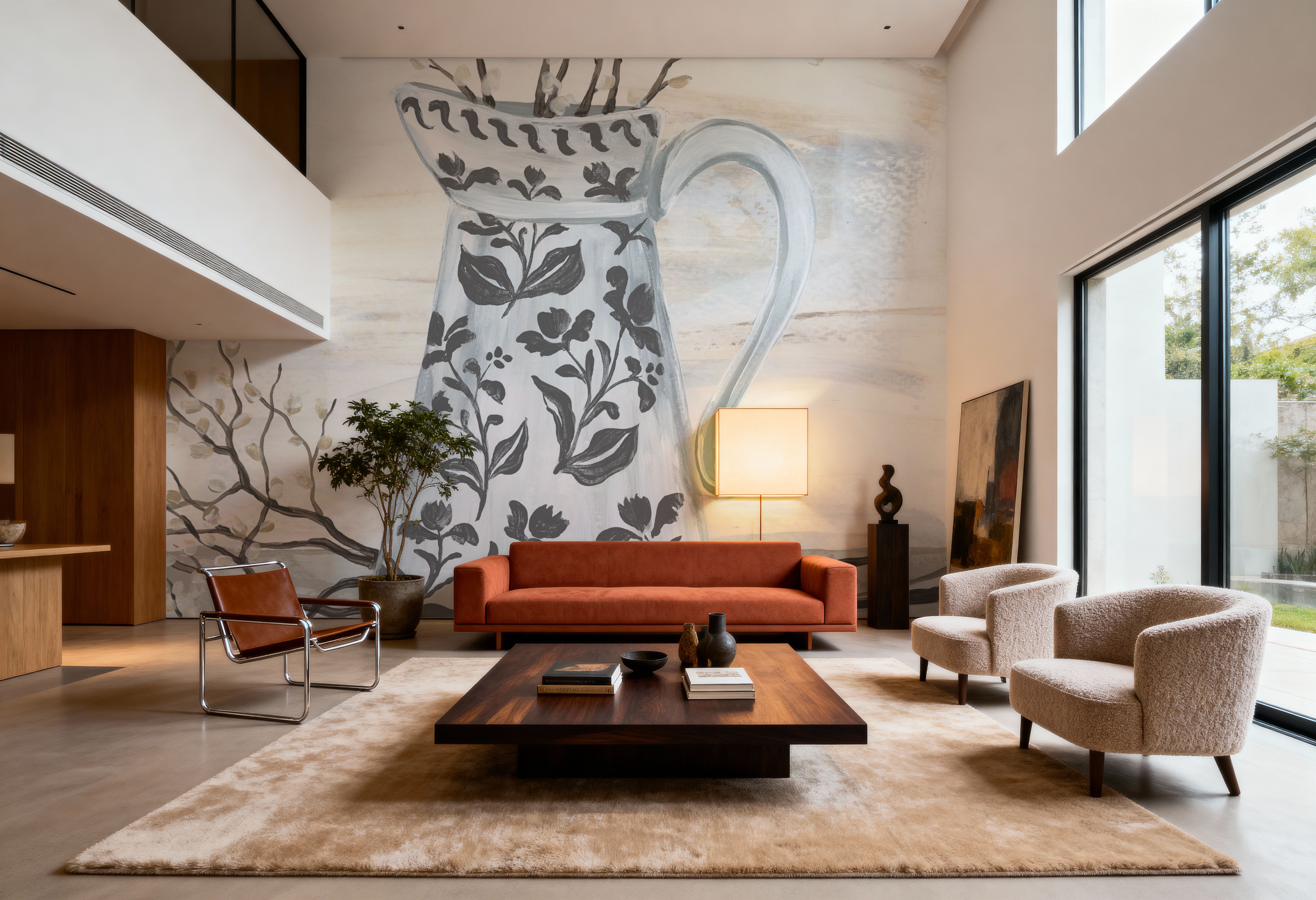 Chantilly Cottage Vase, Papel pintado