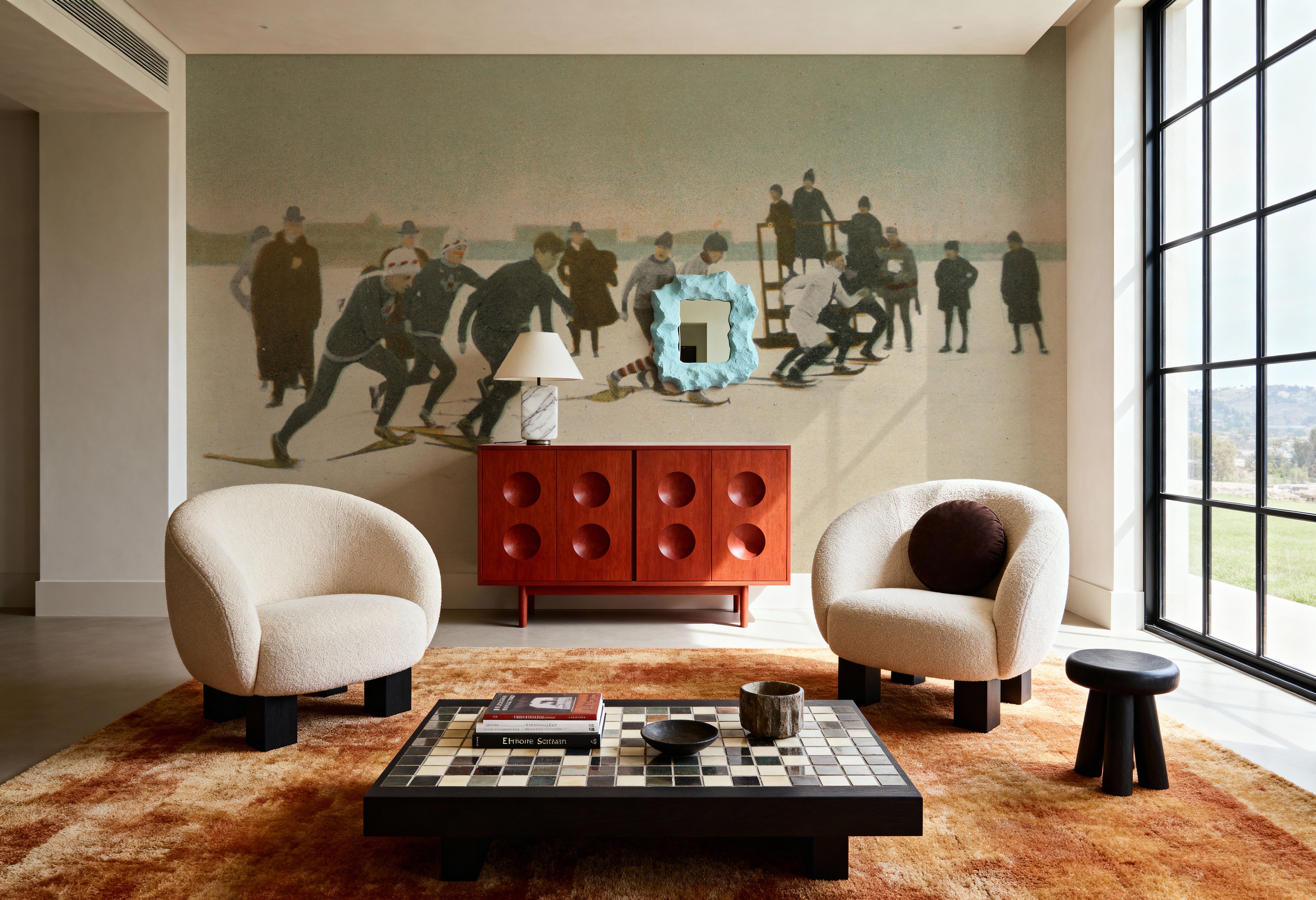 Snow Shoe Race, Wallpaper