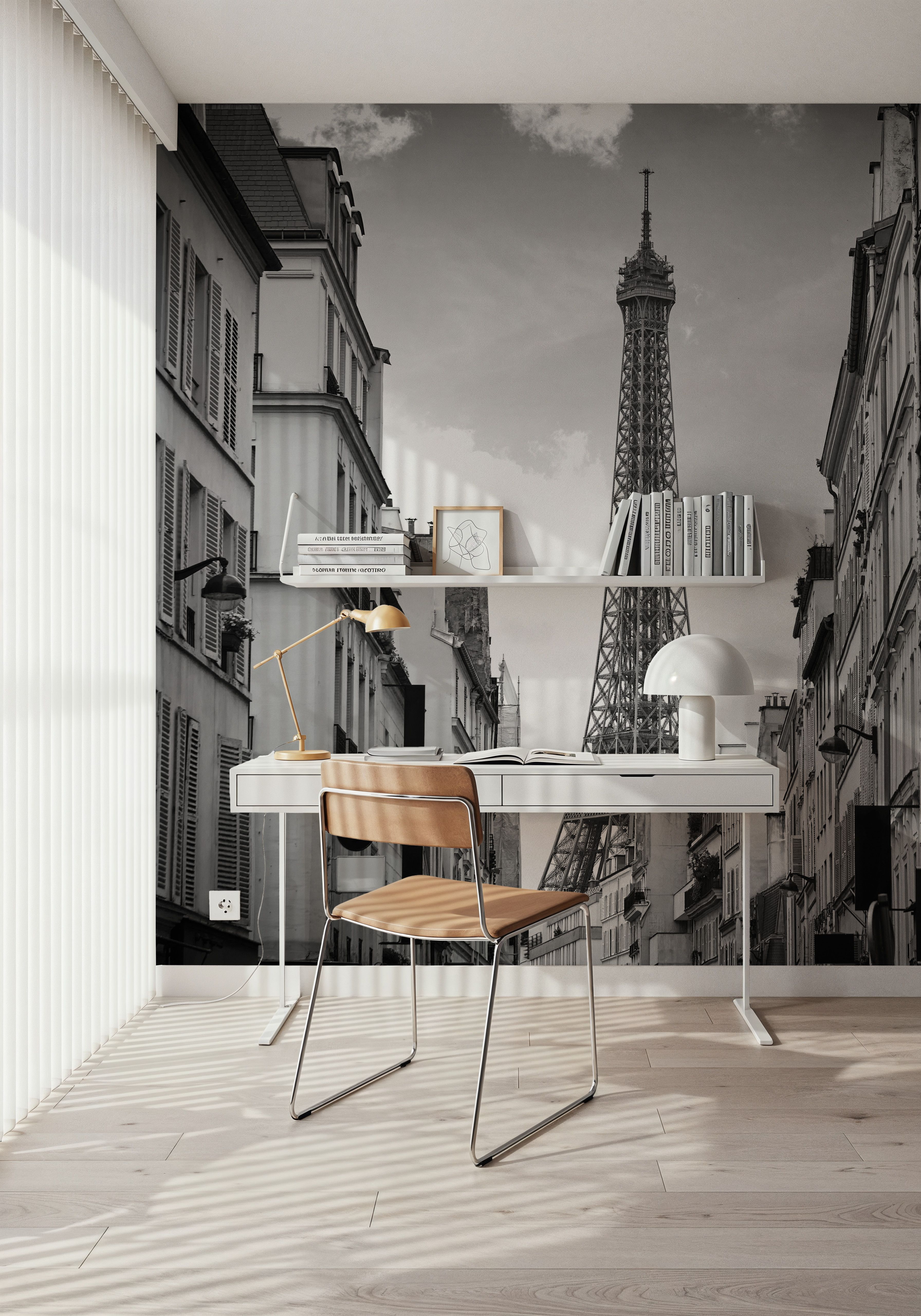 Eiffel Tower in Paris, Black & White