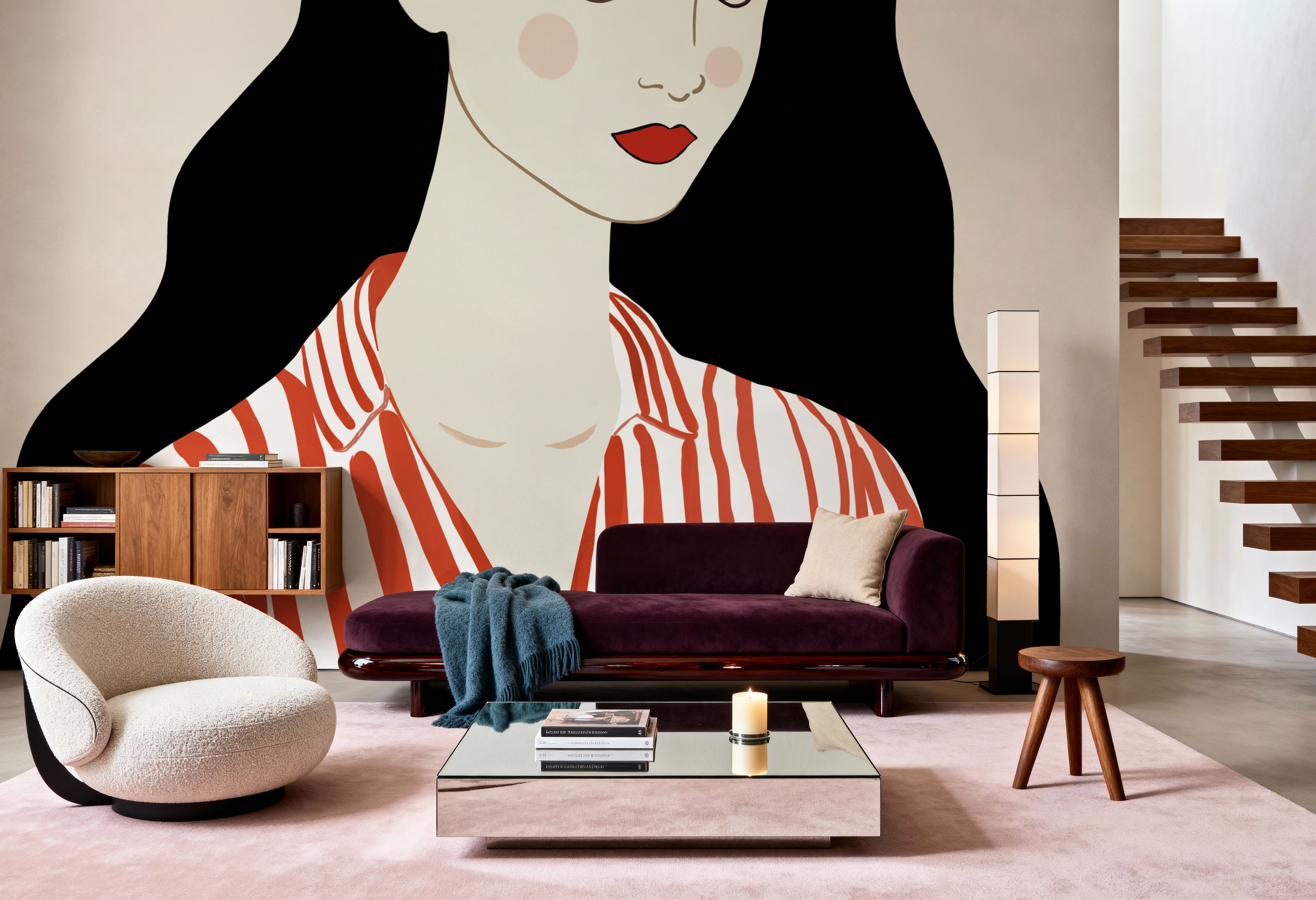 Woman in Striped Blouse I