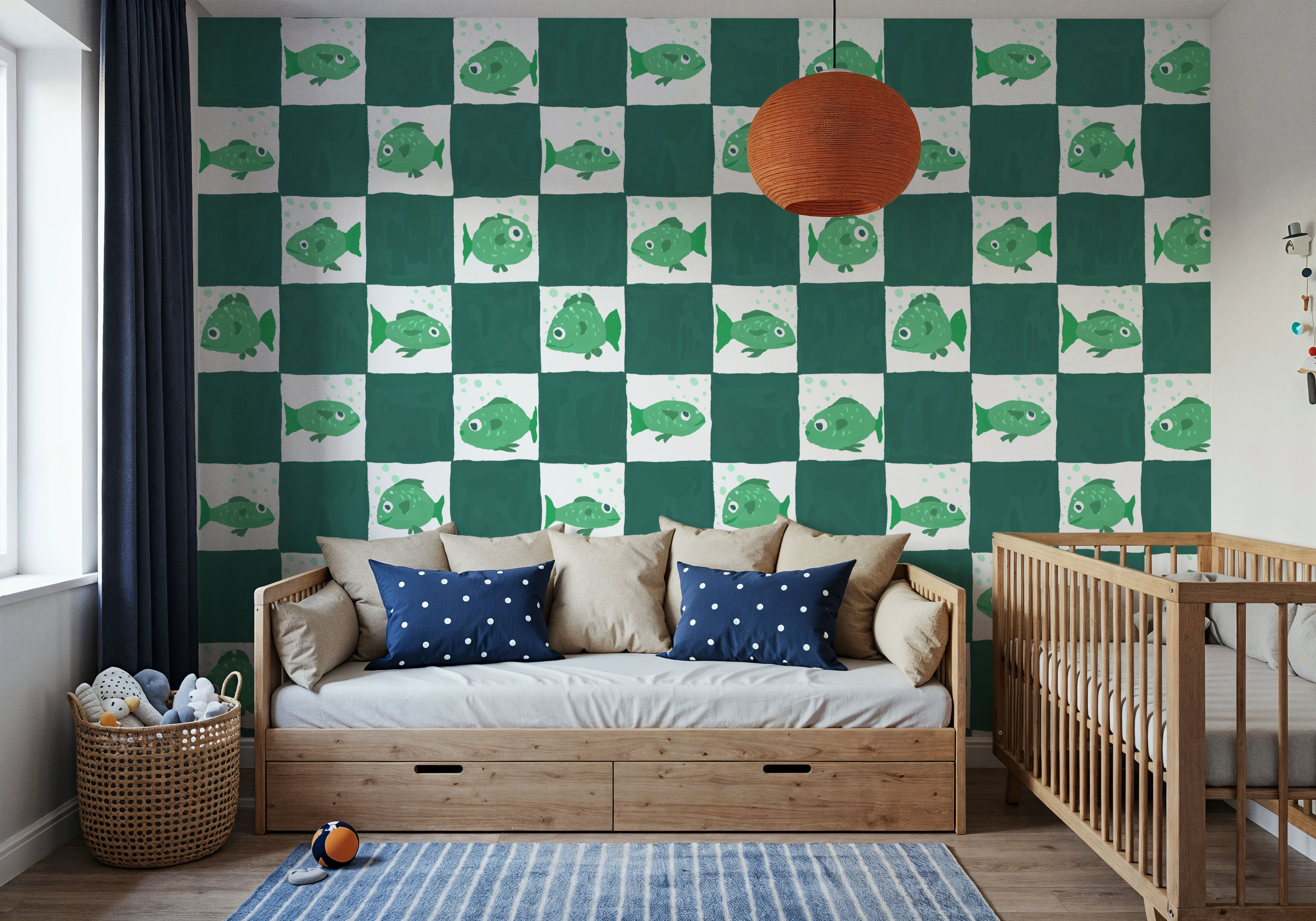 Fish Checkers, Green