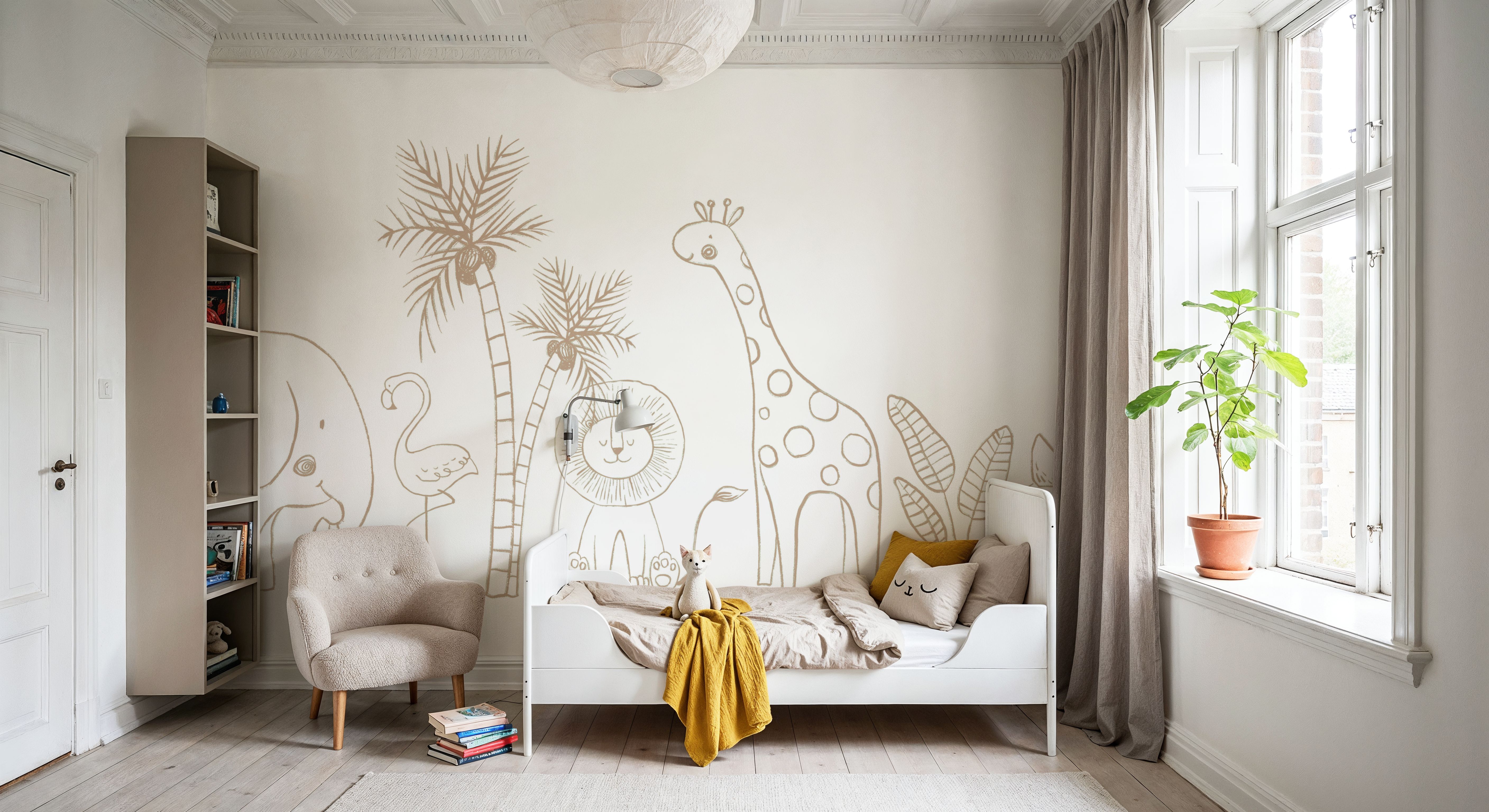 Calm & Cute Baby Animals, Beige