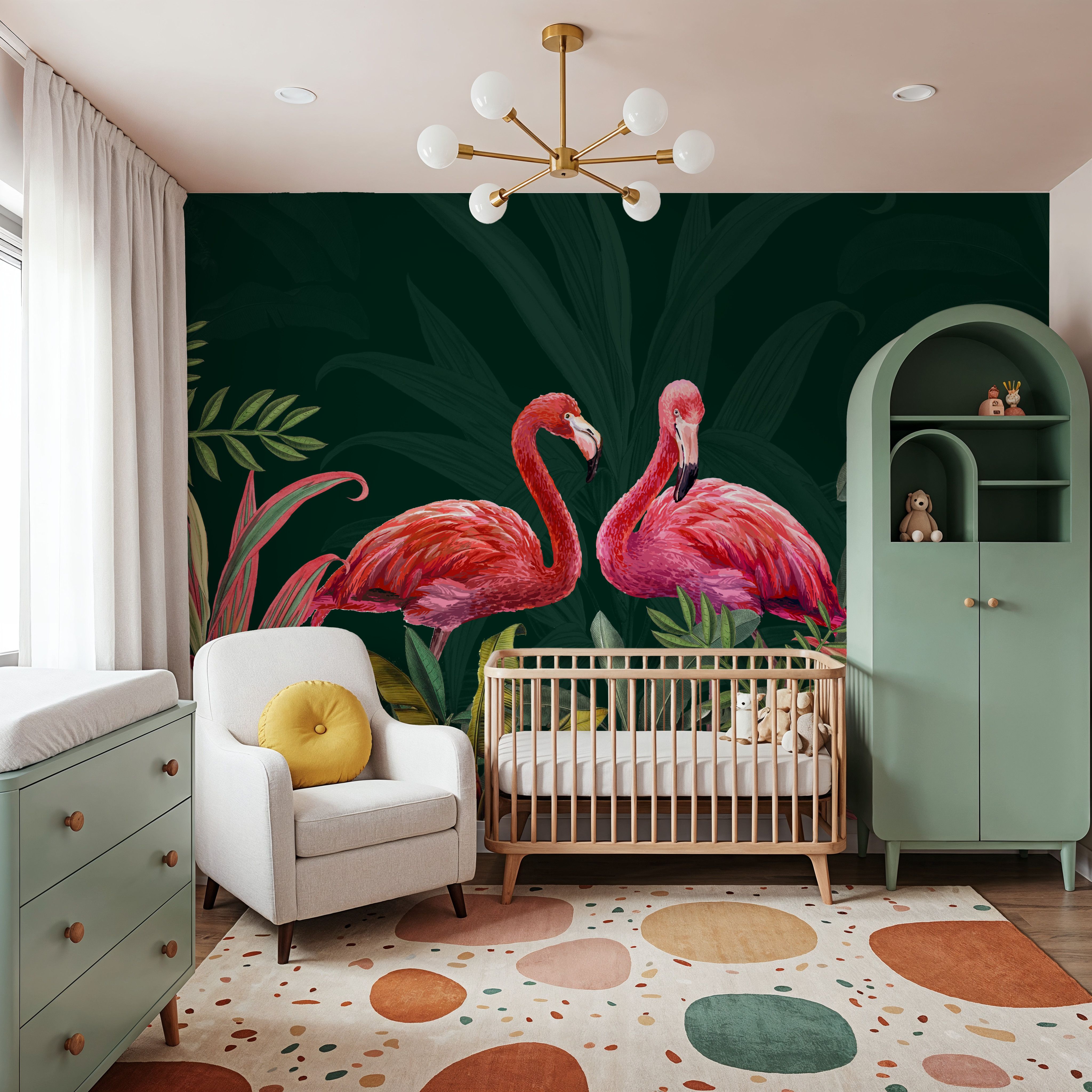 Shy Flamingos Dark