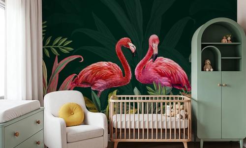 Shy Flamingos Dark