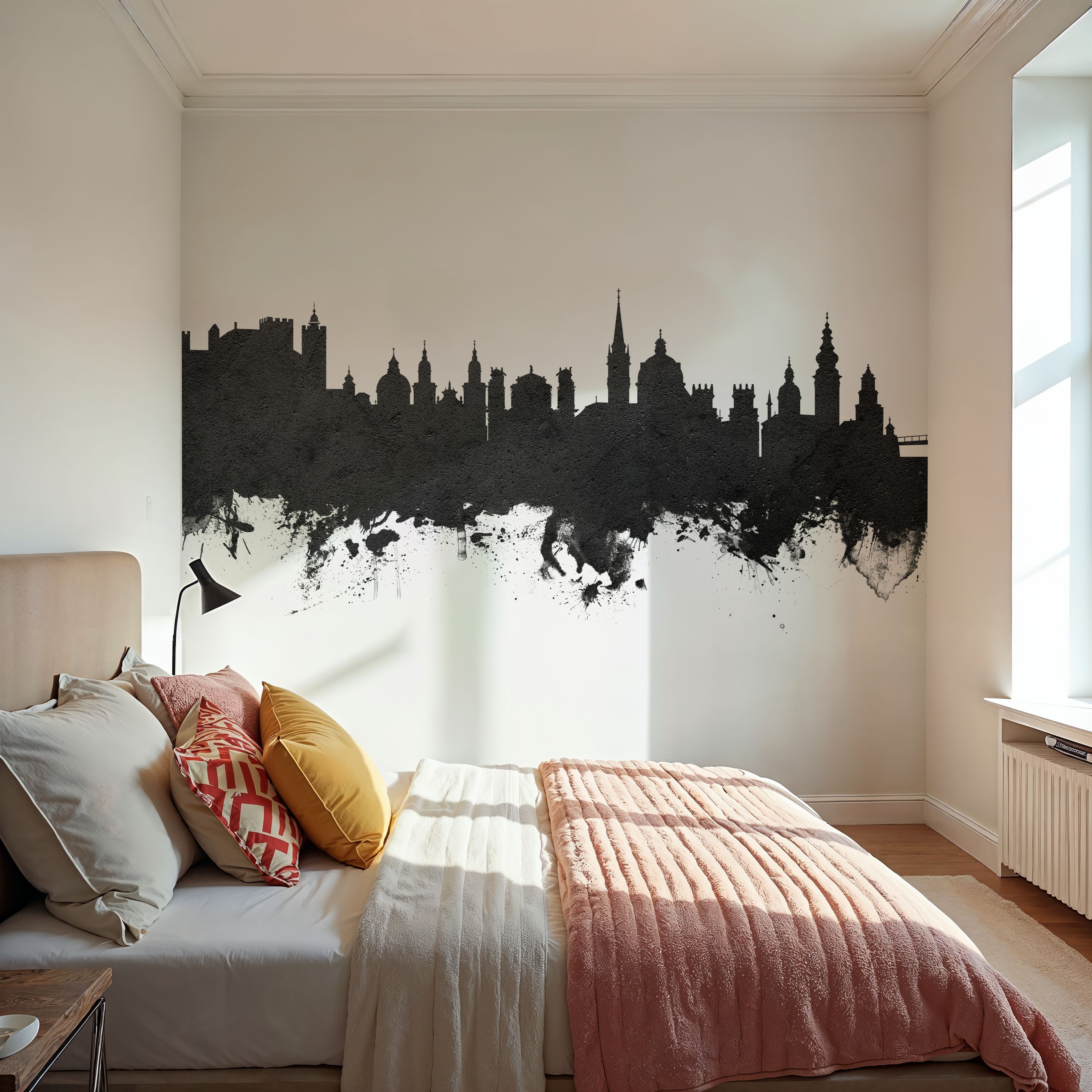 Salzburg Austria Skyline Black & White