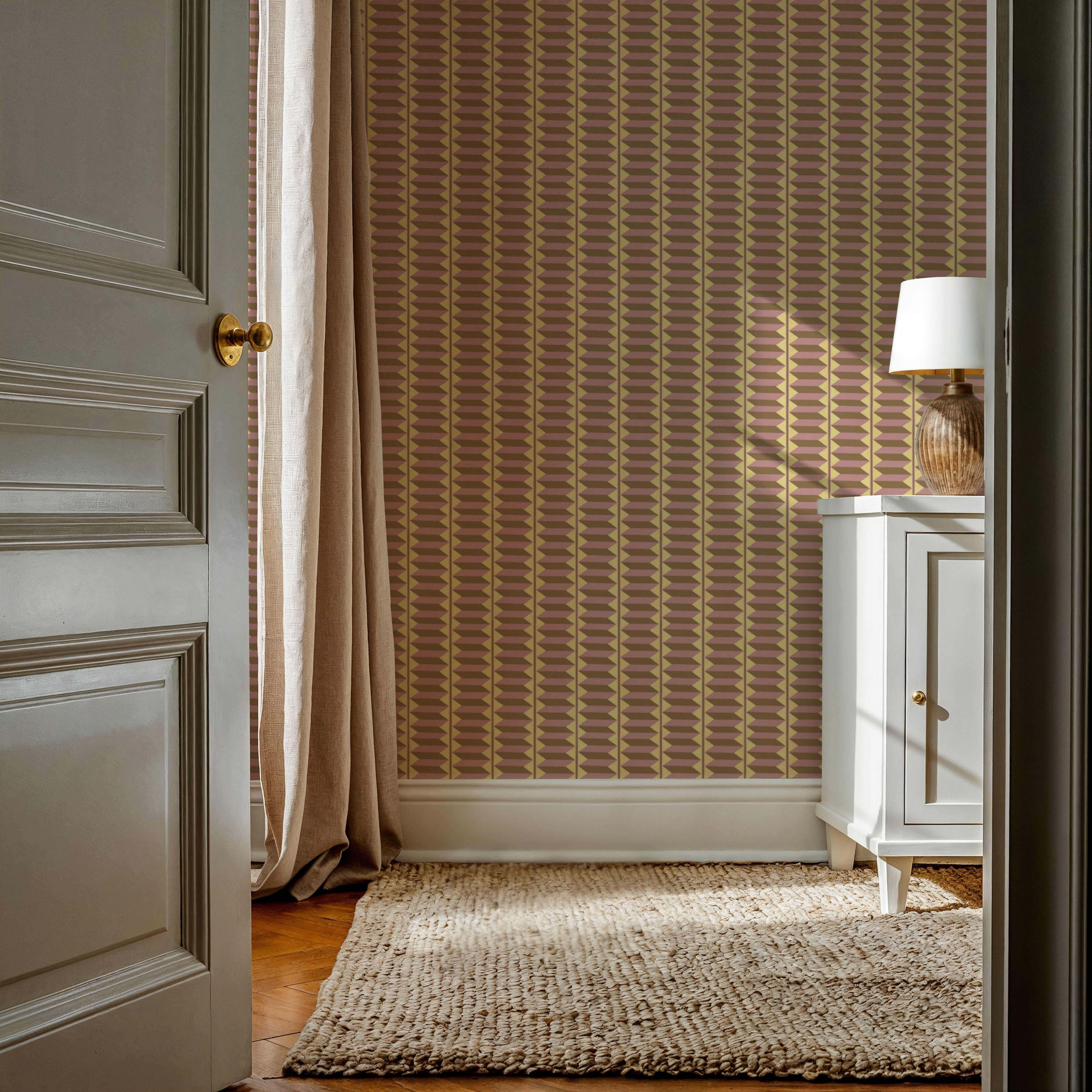 Accordion, Rose and Butter, Tapet